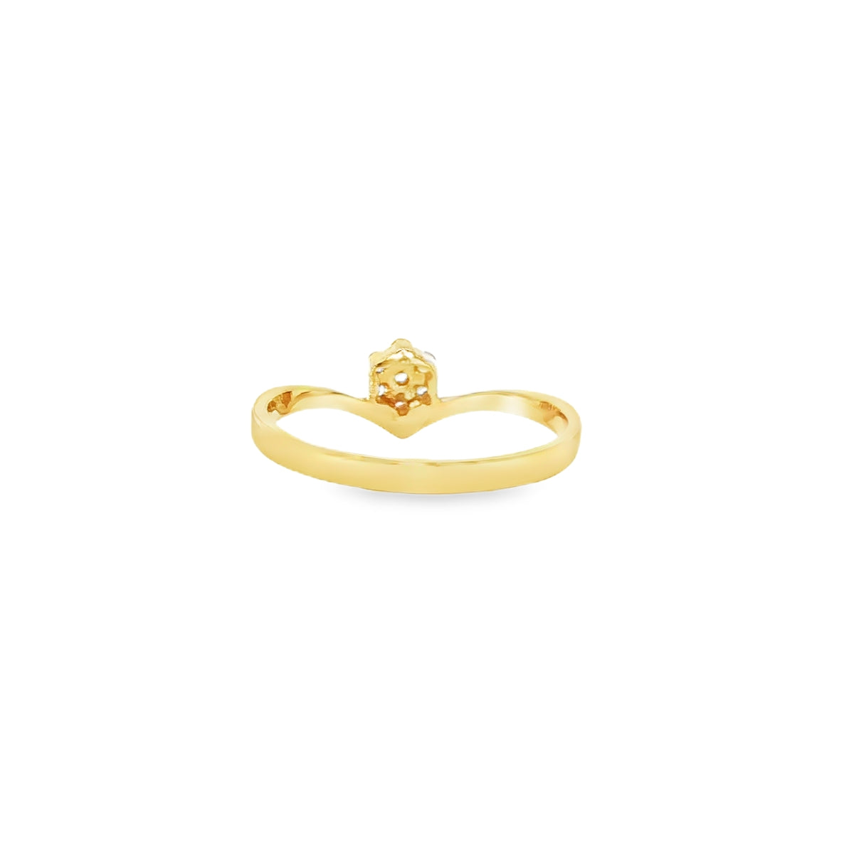 ANILLO SOLITARIO EN ORO 14K CON ZIRCONIA