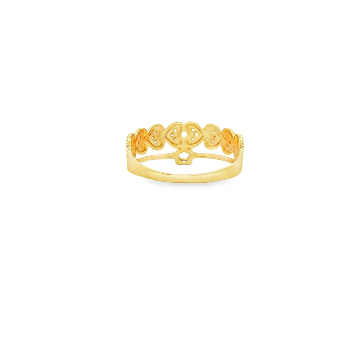 ANILLO SOLITARIO EN ORO 14K CON ZIRCONIA DE CRISTAL