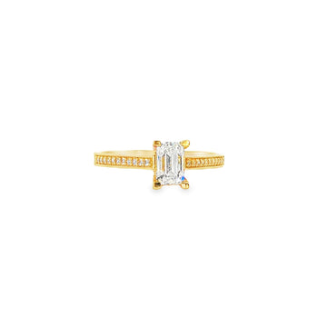 ANILLO EN ORO AMARILLO 14K CON ZIRCONIA
