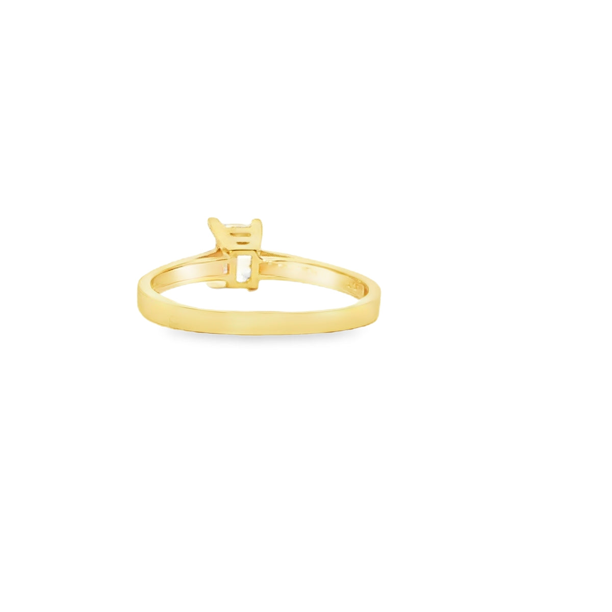 ANILLO EN ORO AMARILLO 14K CON ZIRCONIA