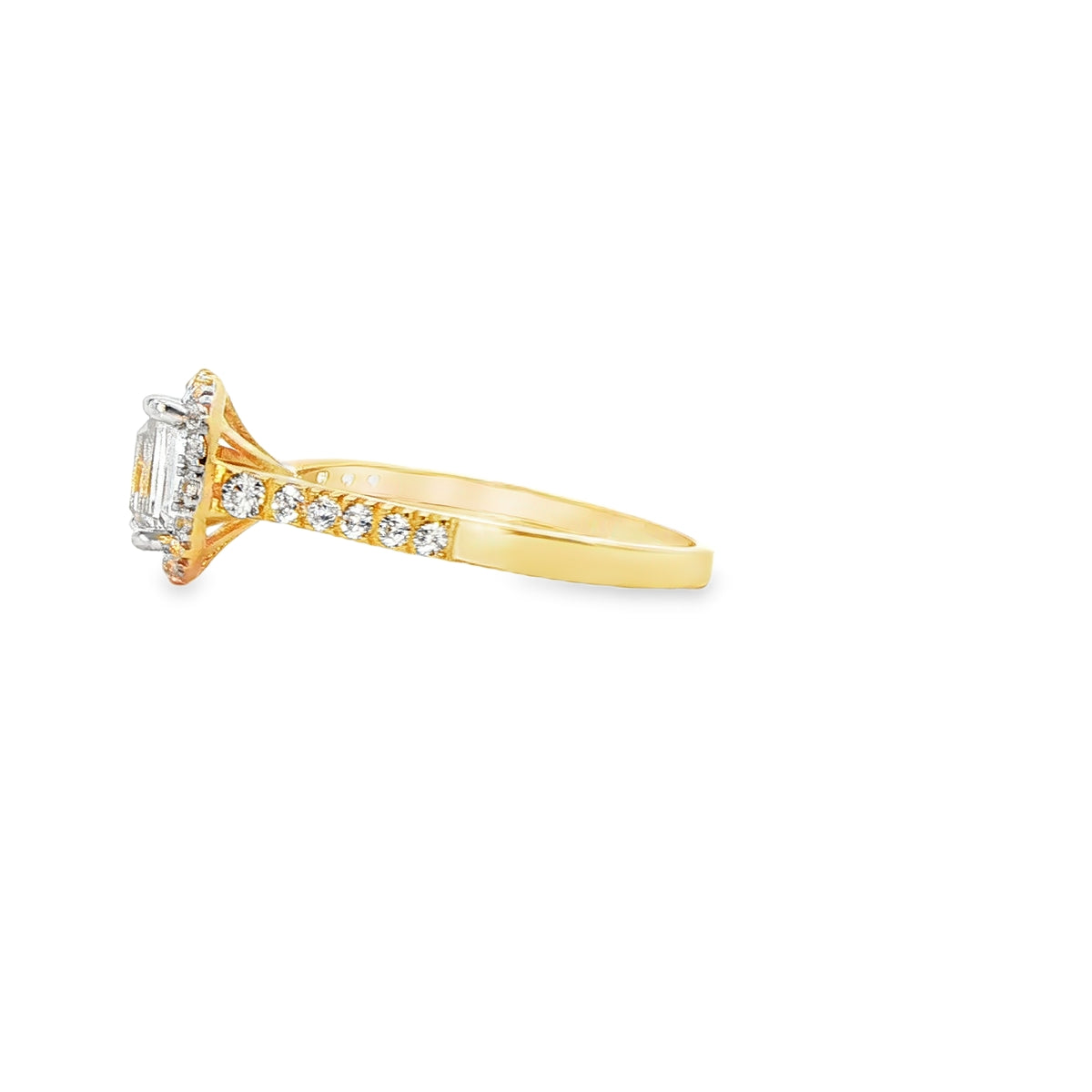 ANILLO DE ORO AMARILLO 14K CON ZIRCONIA