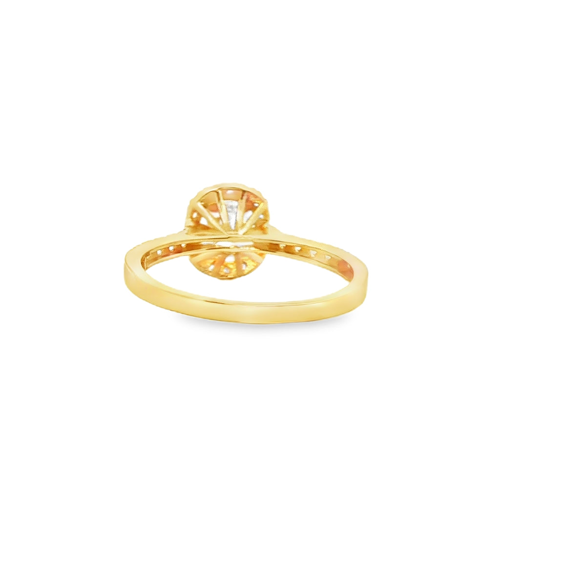 ANILLO DE ORO AMARILLO 14K CON ZIRCONIA