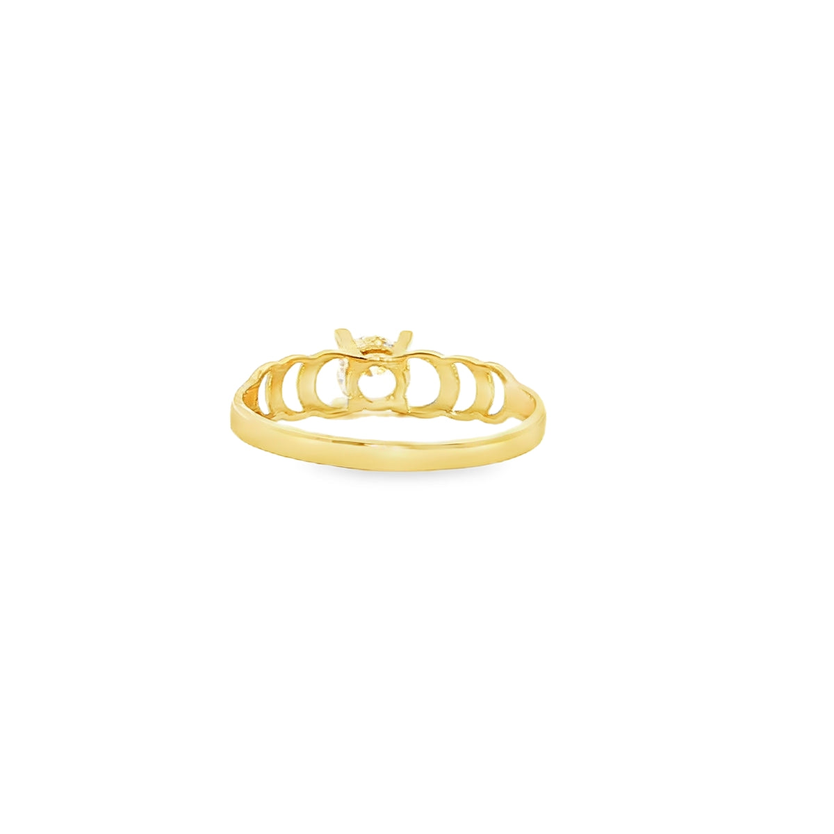 ANILLO EN ORO AMARILLO 14K CON ZIRCONIA