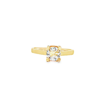 ANILLO DE ORO AMARILLO 14K CON ZIRCONIA