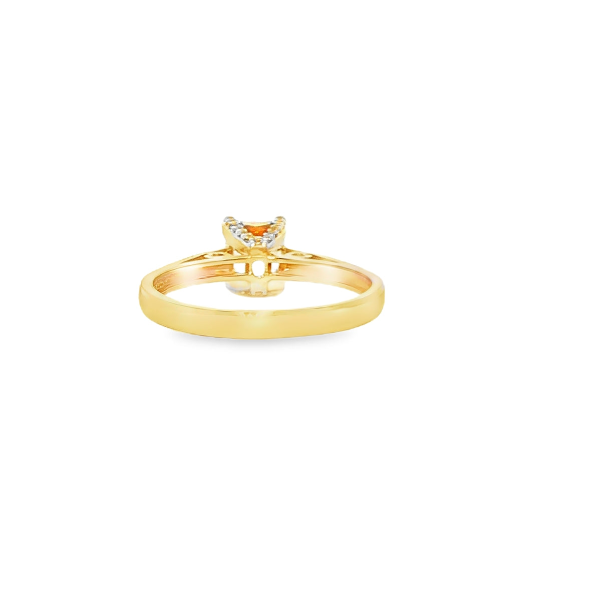 ANILLO DE ORO AMARILLO 14K CON ZIRCONIA
