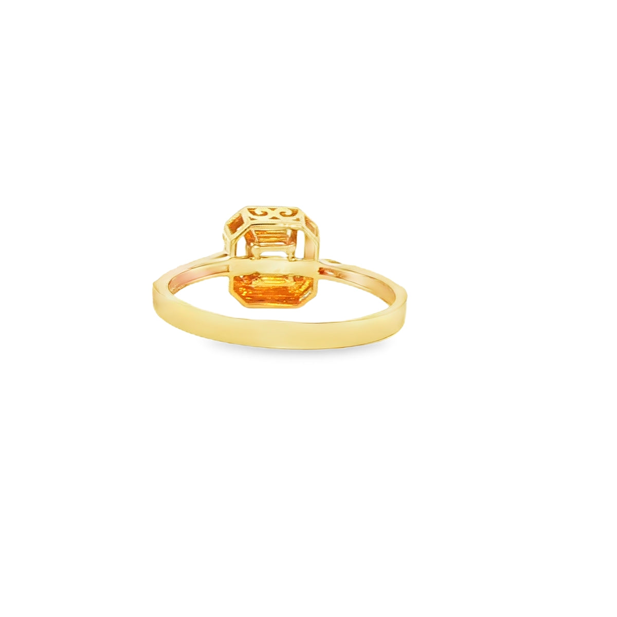 ANILLO EN ORO AMARILLO 14K CON ZIRCONIA