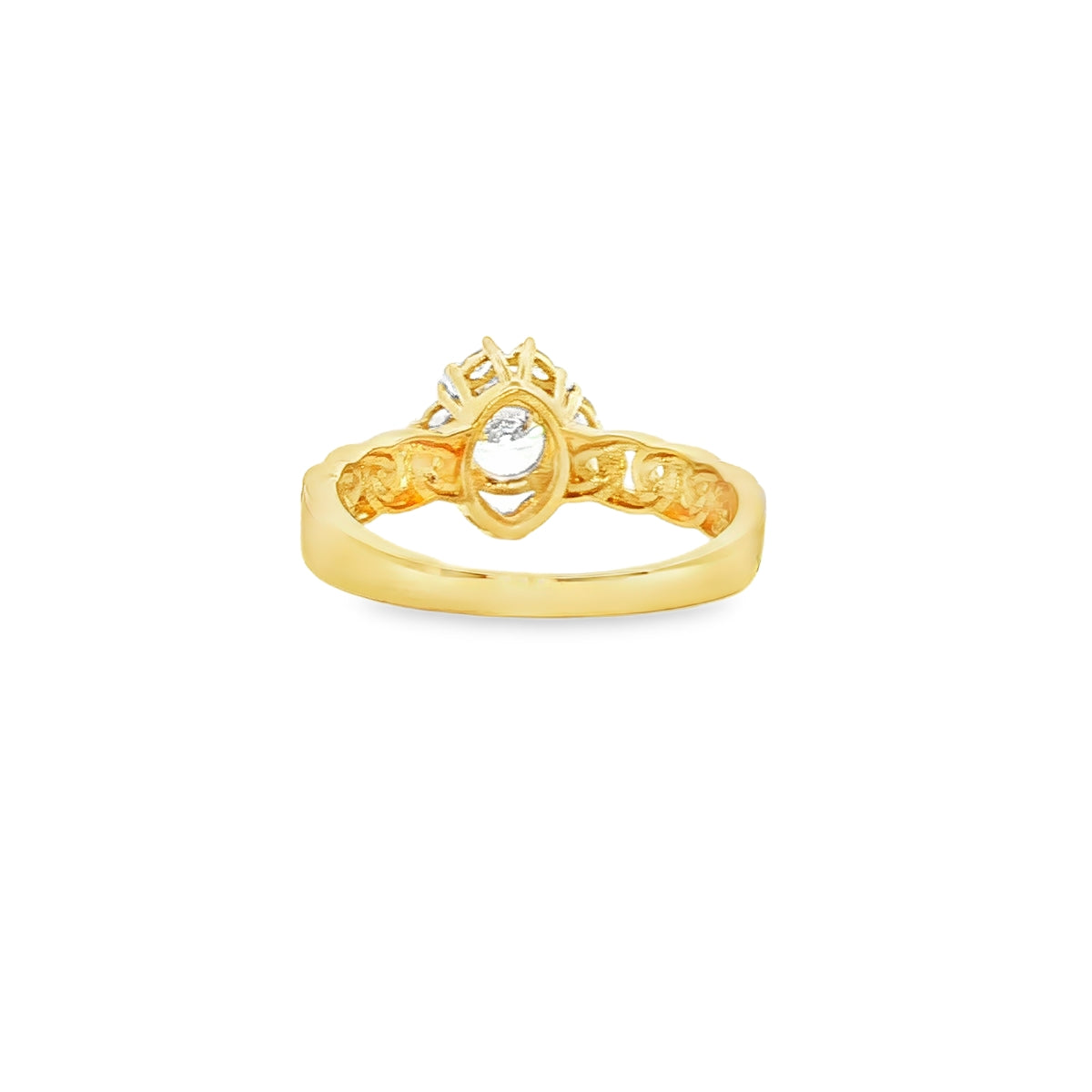 ANILLO EN ORO AMARILLO 14K CON ZIRCONIA