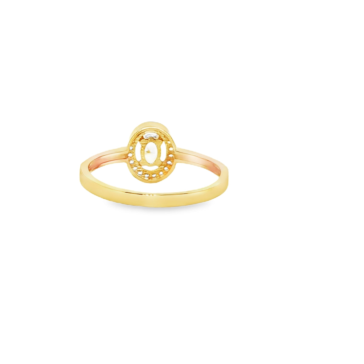 ANILLO DE ORO AMARILLO 14K CON ZIRCONIA