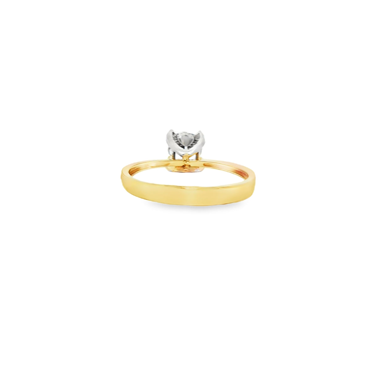 ANILLO DE ORO AMARILLO 14K CON ZIRCONIA