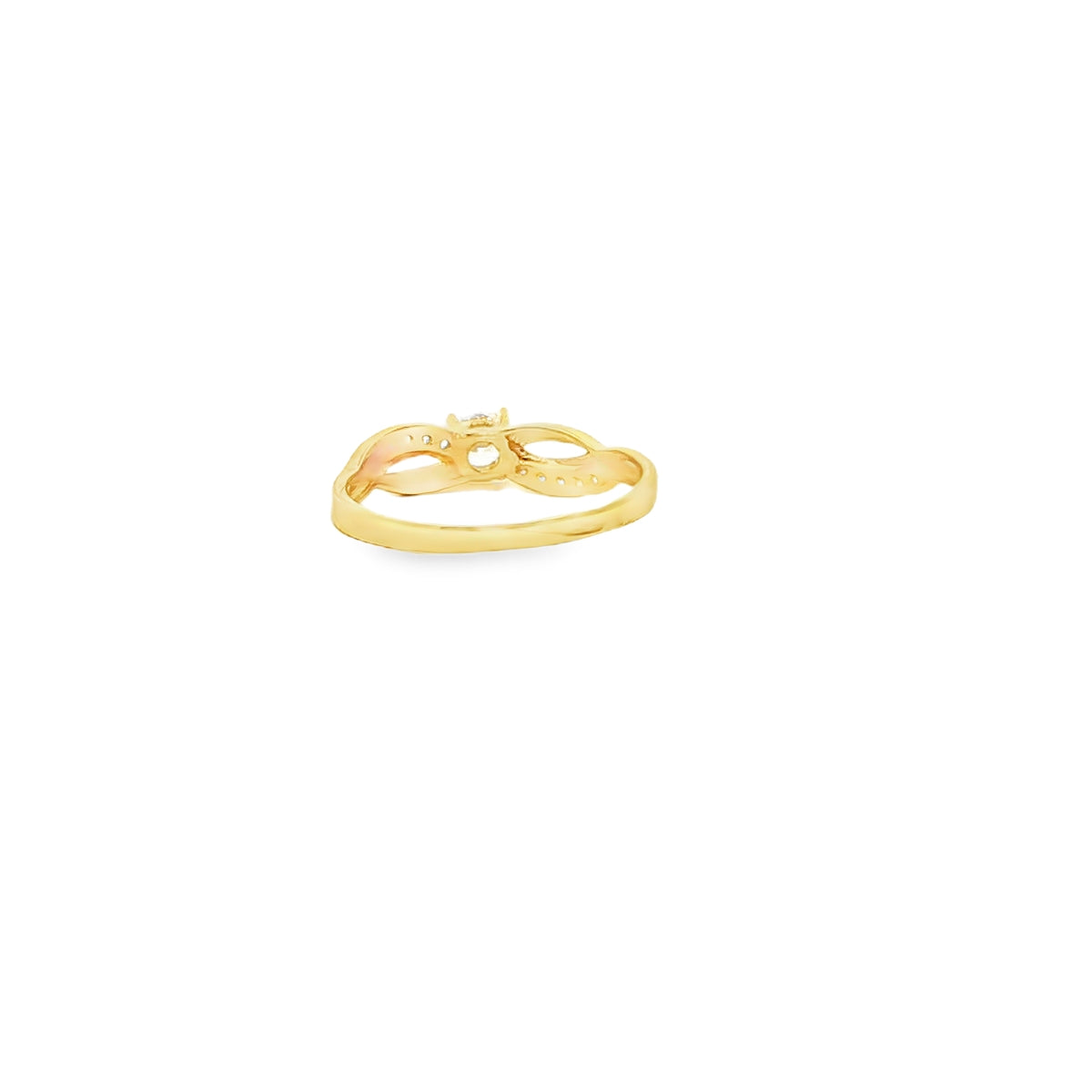 ANILLO EN ORO AMARILLO 14K CON ZIRCONIA