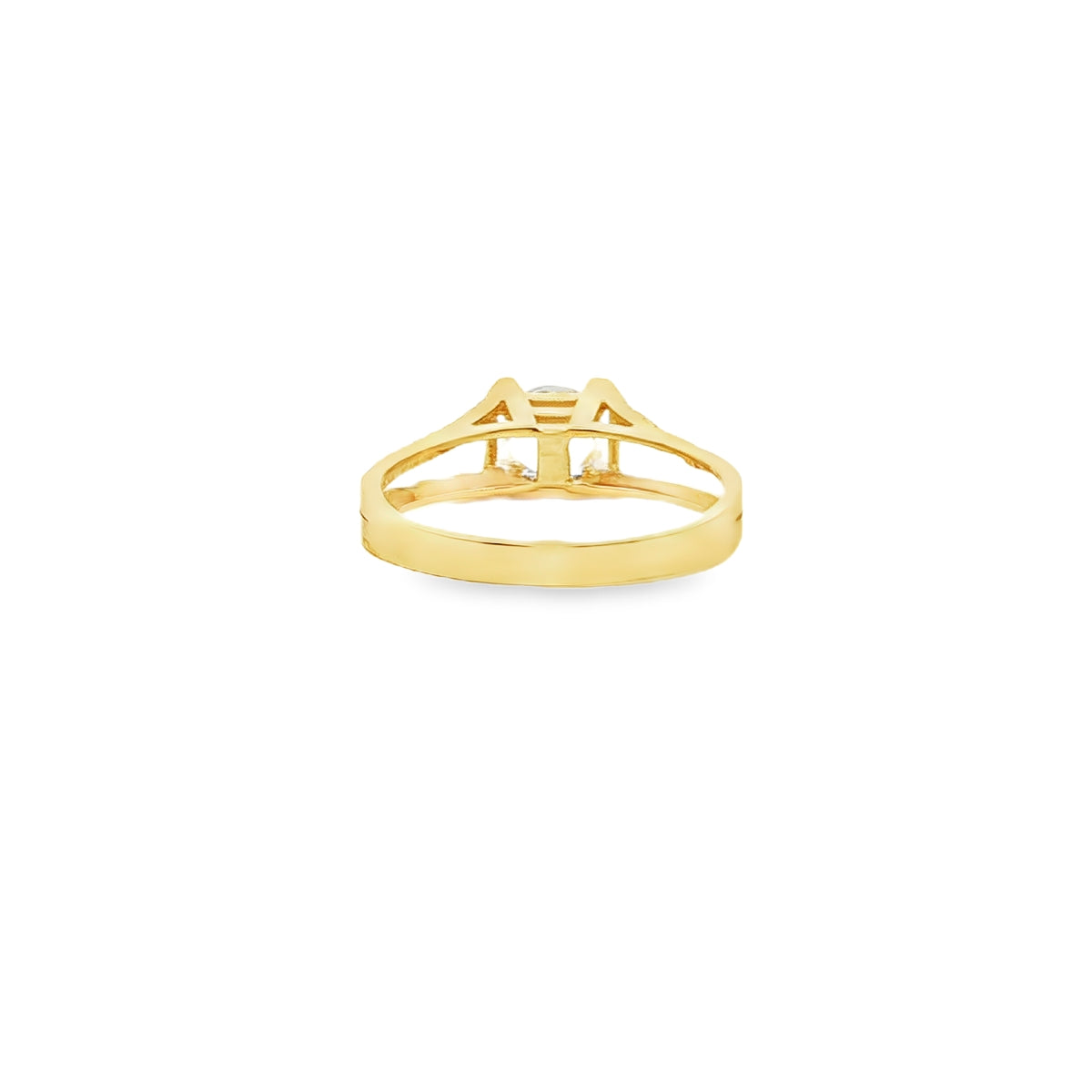 ANILLO EN ORO AMARILLO 14K CON ZIRCONIA