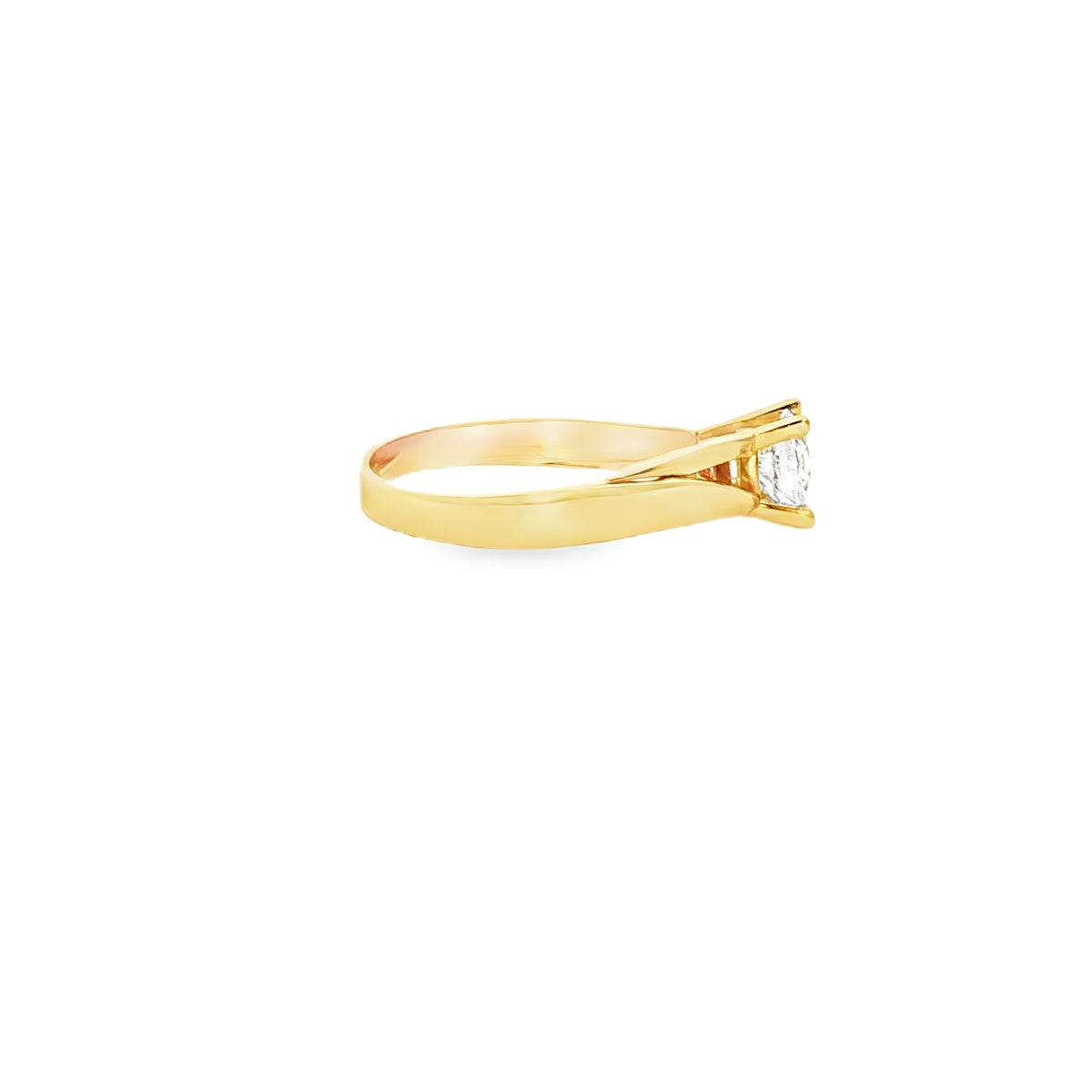 ANILLO EN ORO AMARILLO 14K CON ZIRCONIA
