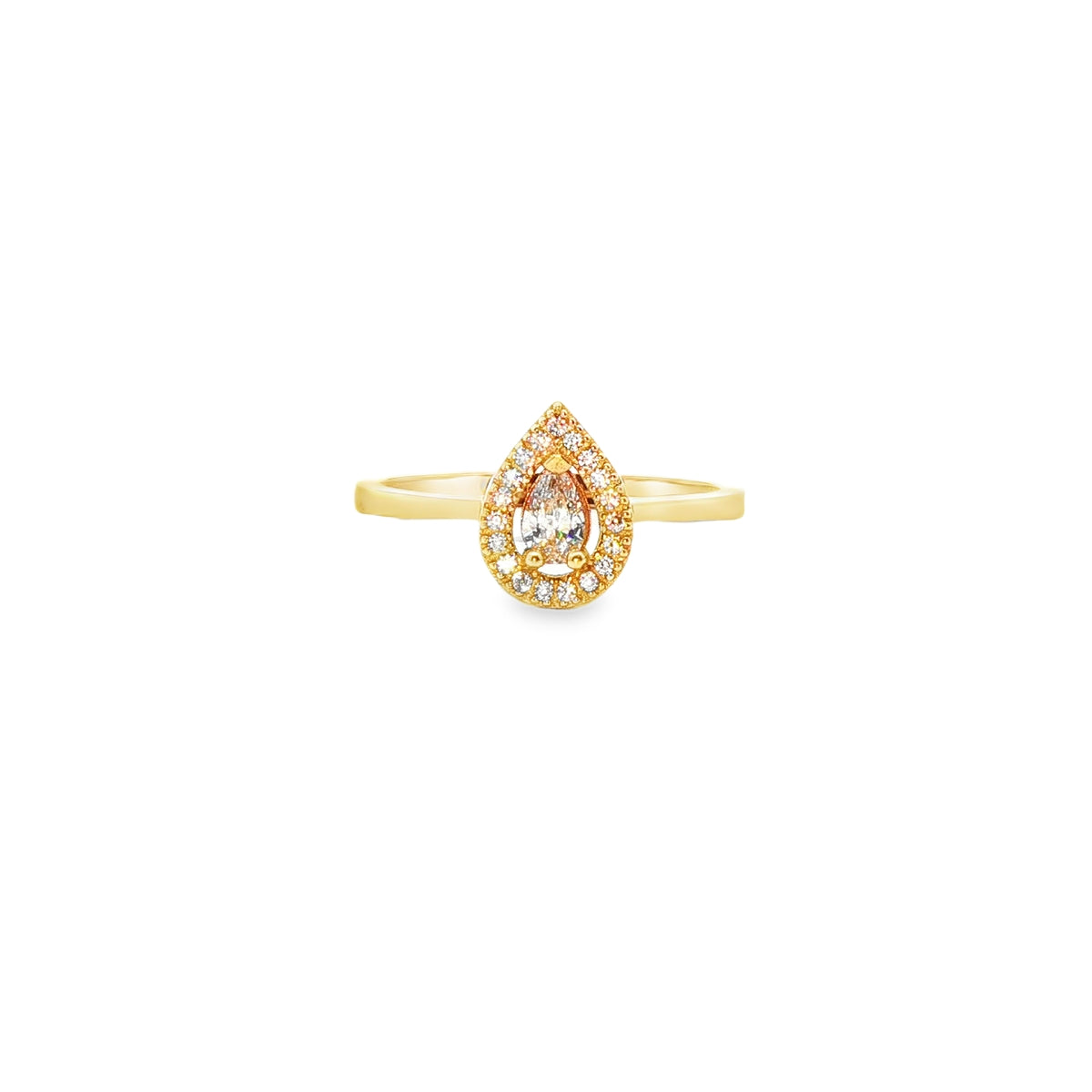 ANILLO EN ORO AMARILLO 14K CON ZIRCONIA