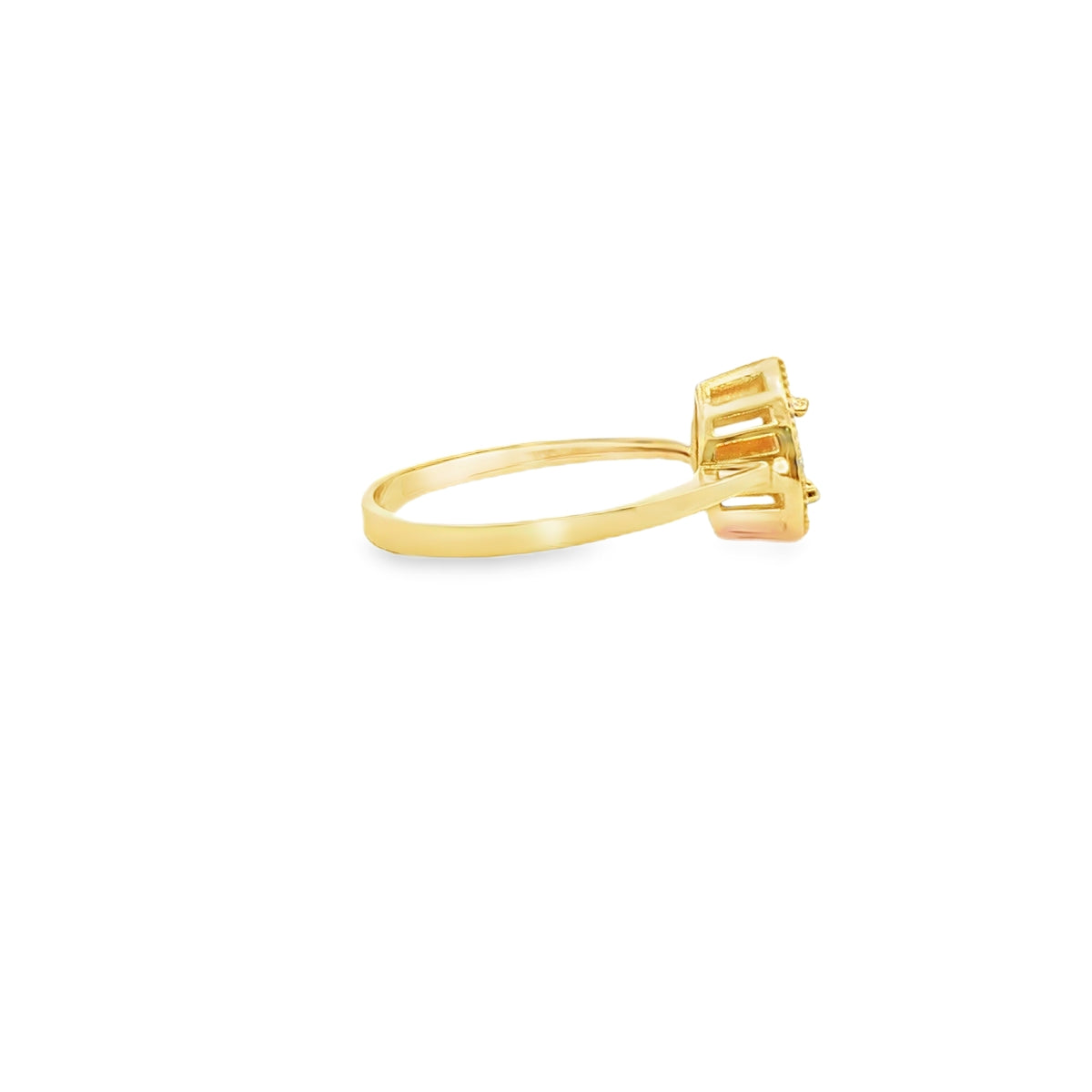 ANILLO EN ORO AMARILLO 14K CON ZIRCONIA