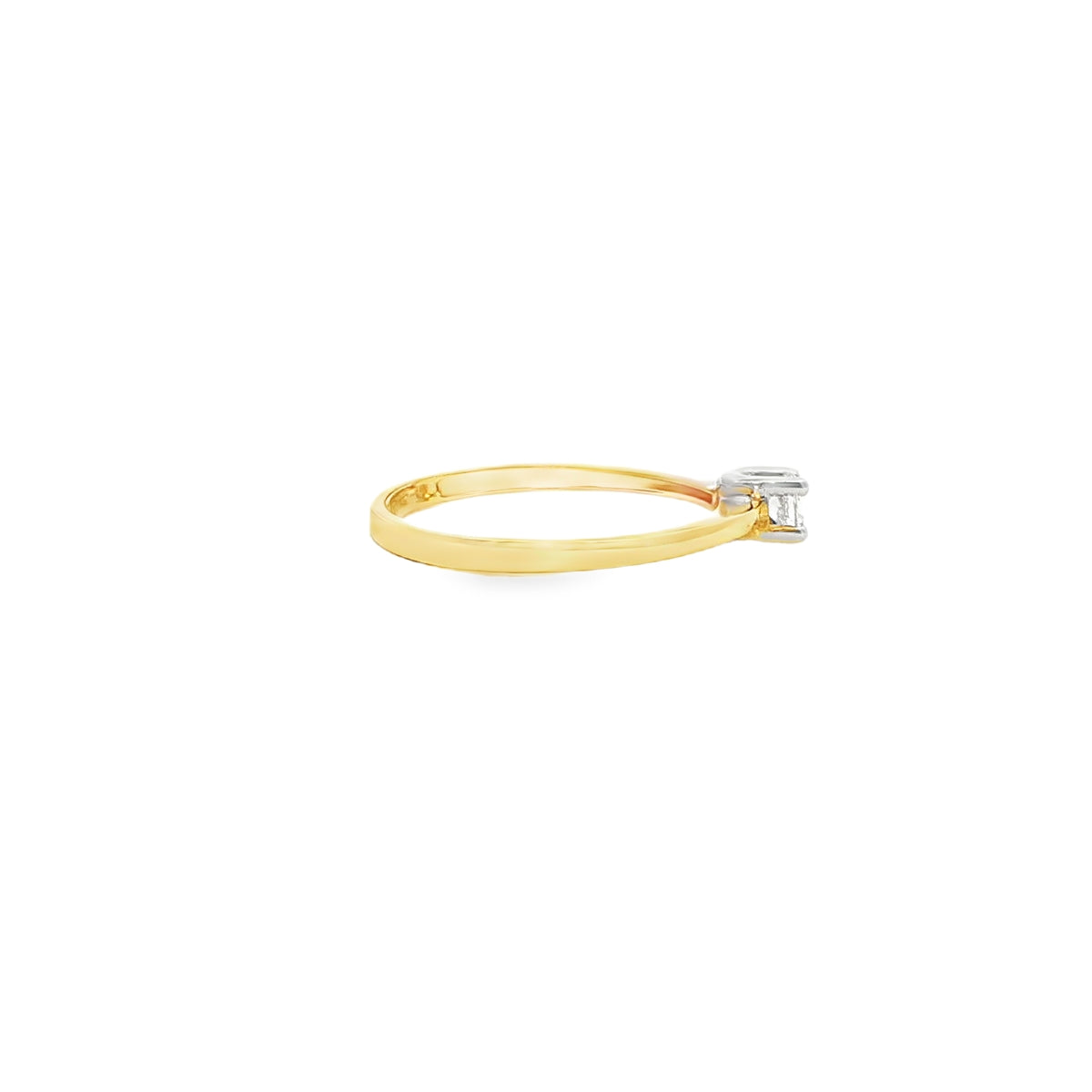 ANILLO DE ORO AMARILLO 14K CON ZIRCONIA