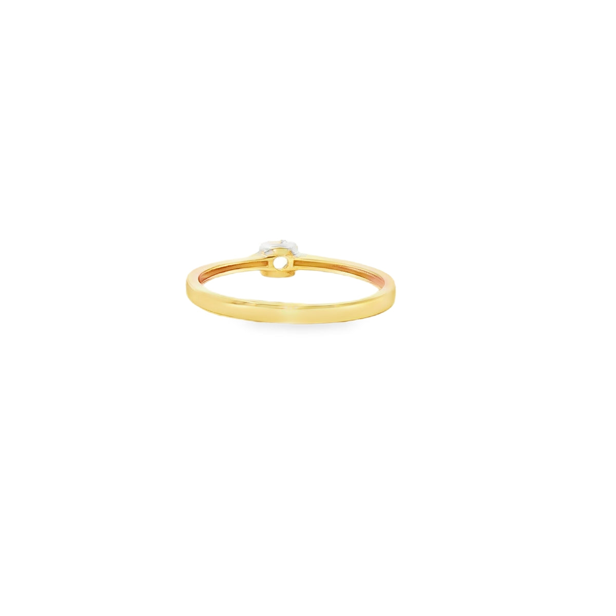 ANILLO DE ORO AMARILLO 14K CON ZIRCONIA