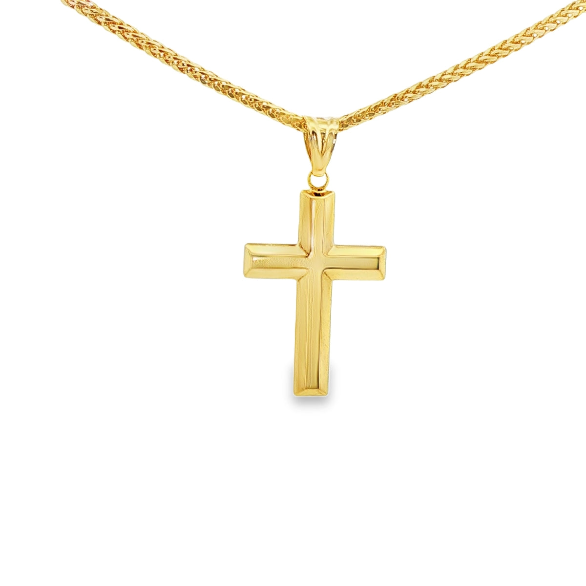 CRUZ EN ORO 14K CON PAVE