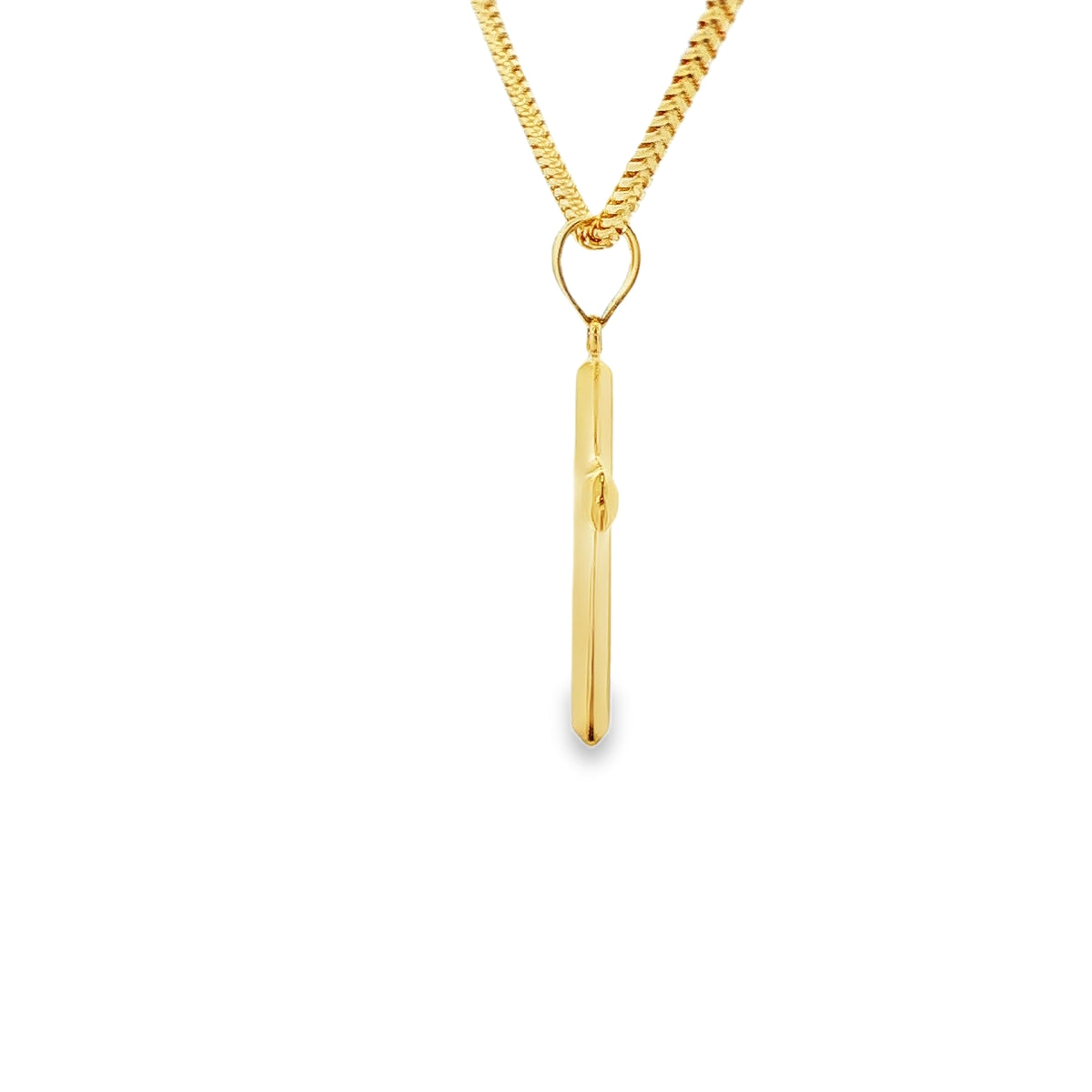 CRUZ EN ORO 14K CON PAVE