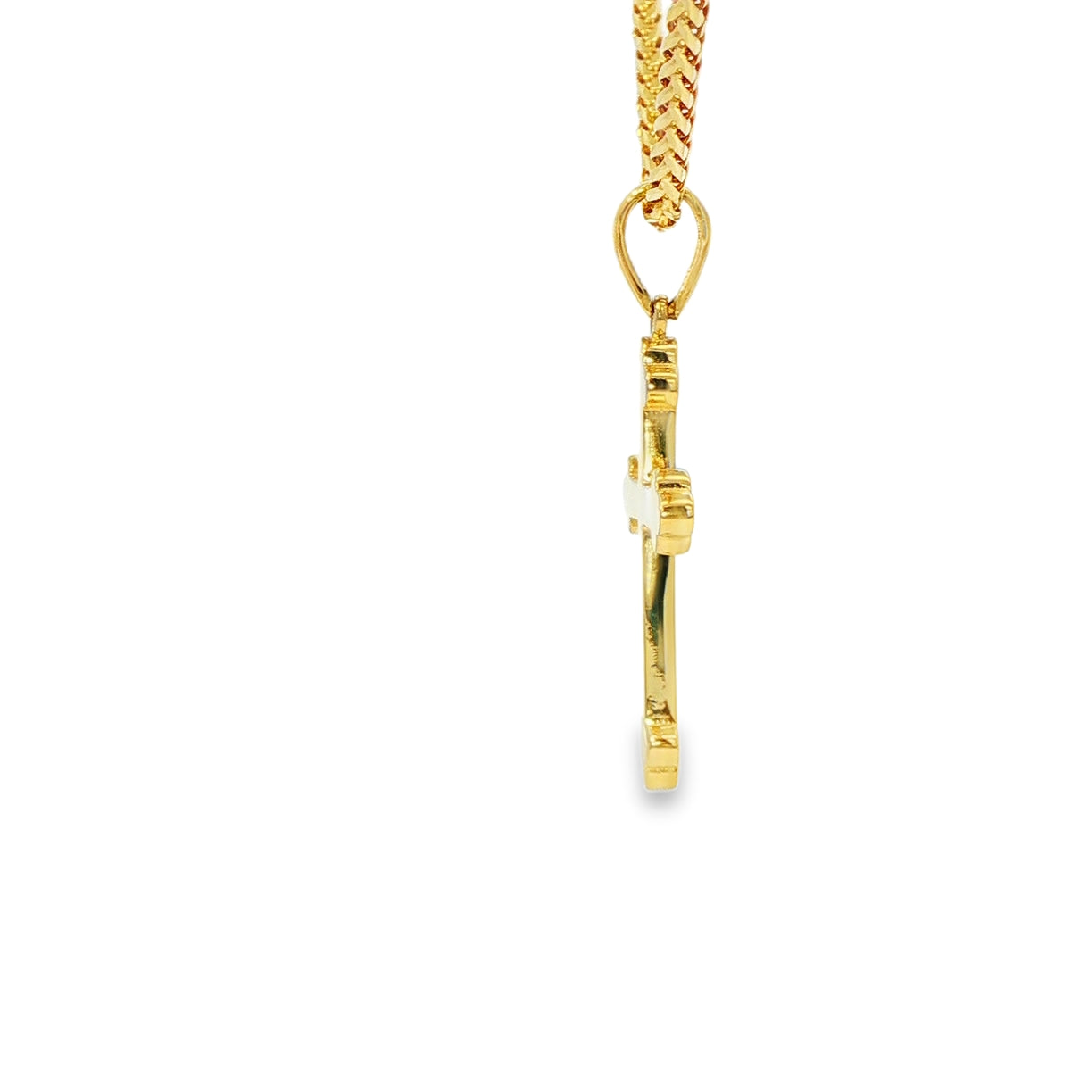 DIJE DE CRUZ EN ORO DE |4K