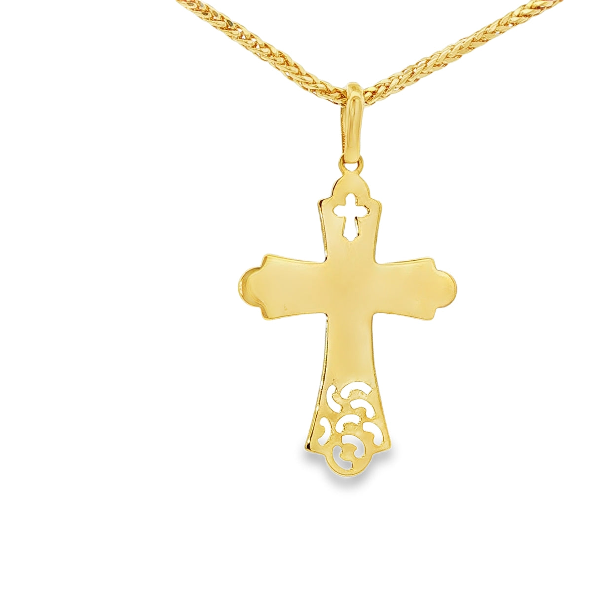 DIJE DE CRUZ EN ORO DE 14K