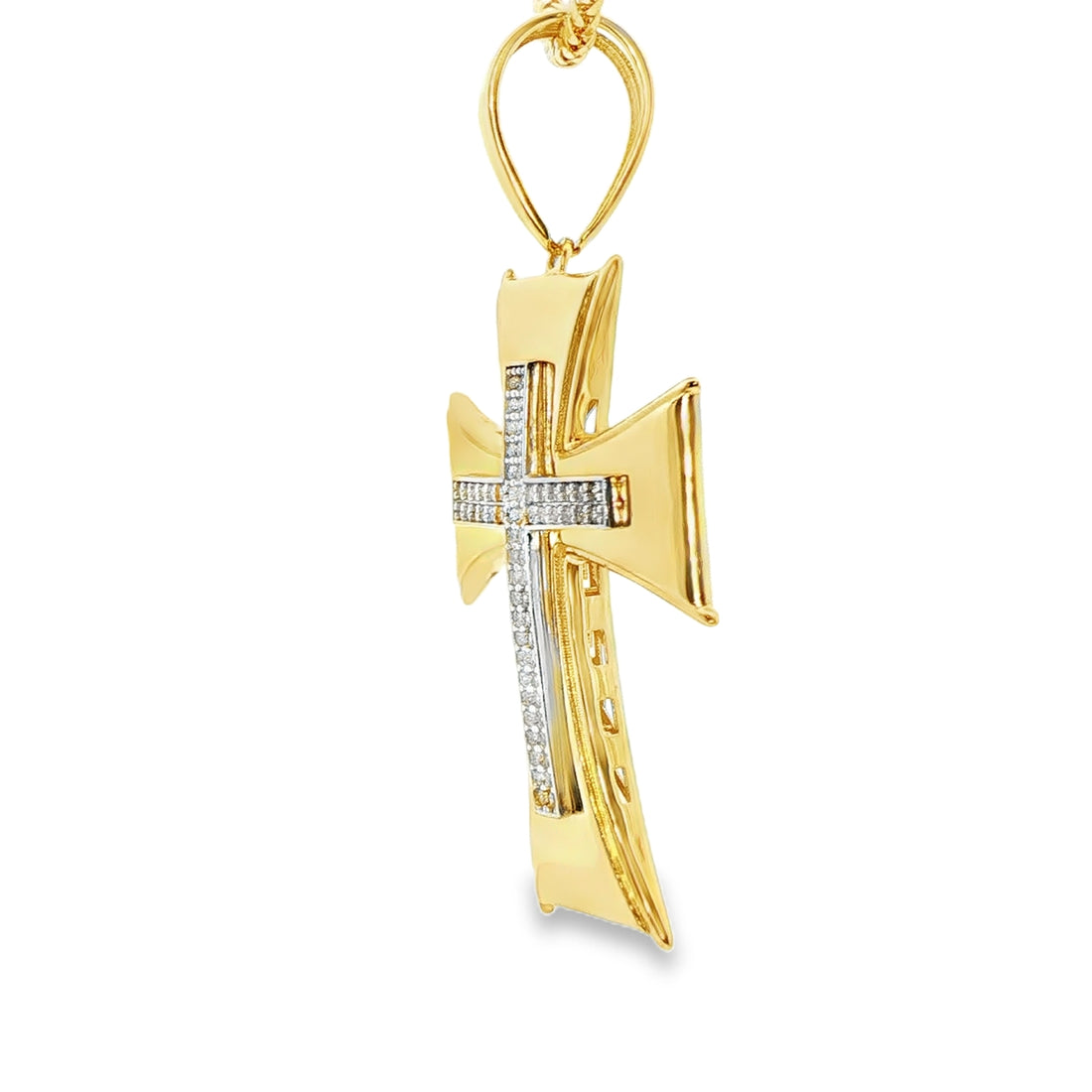 DIJE DE CRUZ EN ORO DE 14K