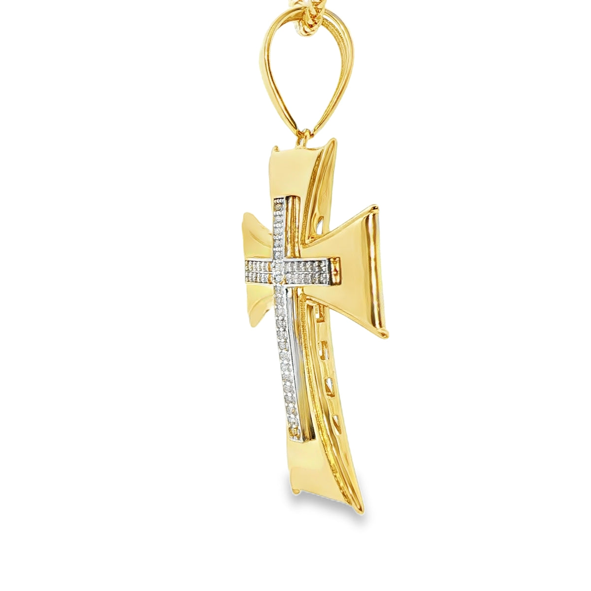 DIJE DE CRUZ EN ORO DE 14K