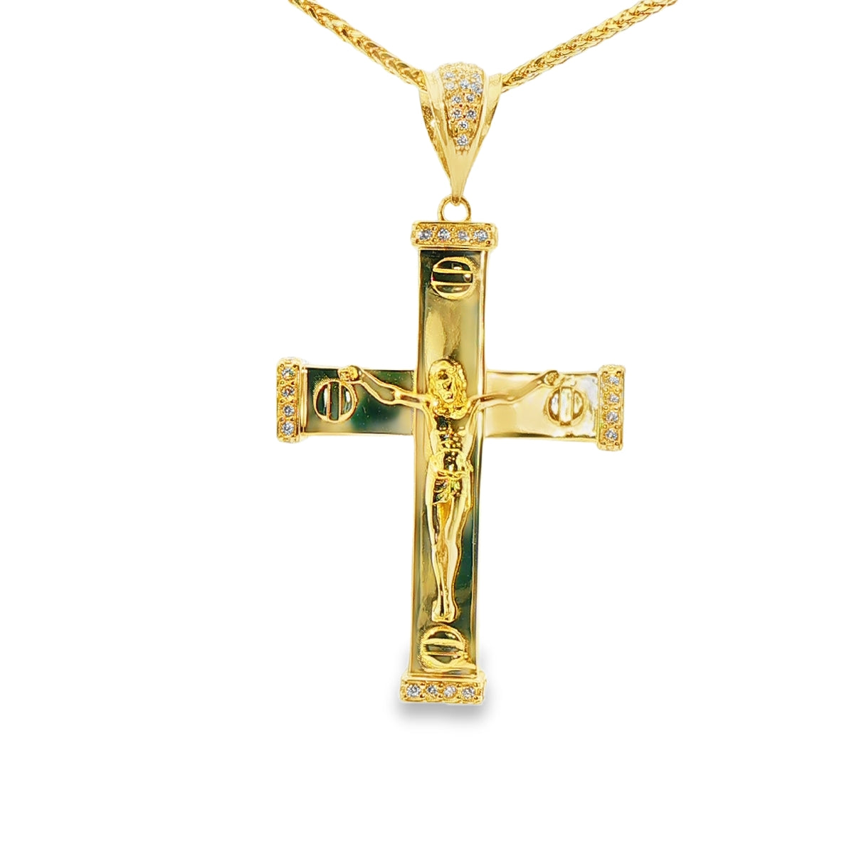 DIJE DE CRUZ EN ORO DE 14K