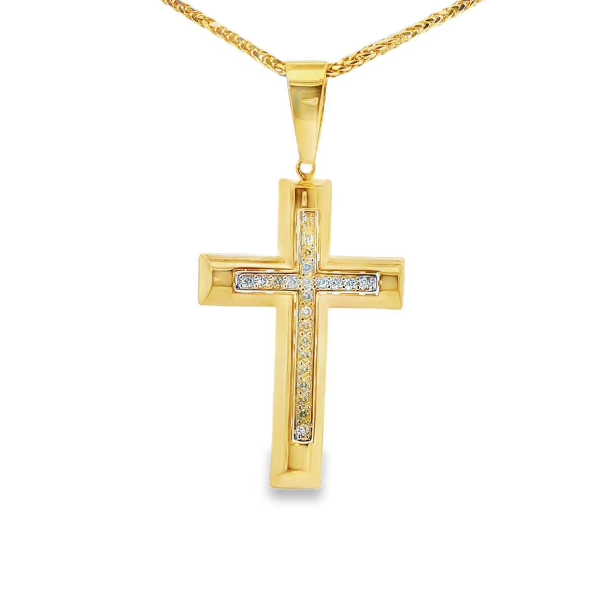DIJE DE CRUZ EN ORO DE 14K