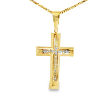 DIJE DE CRUZ EN ORO DE 14K