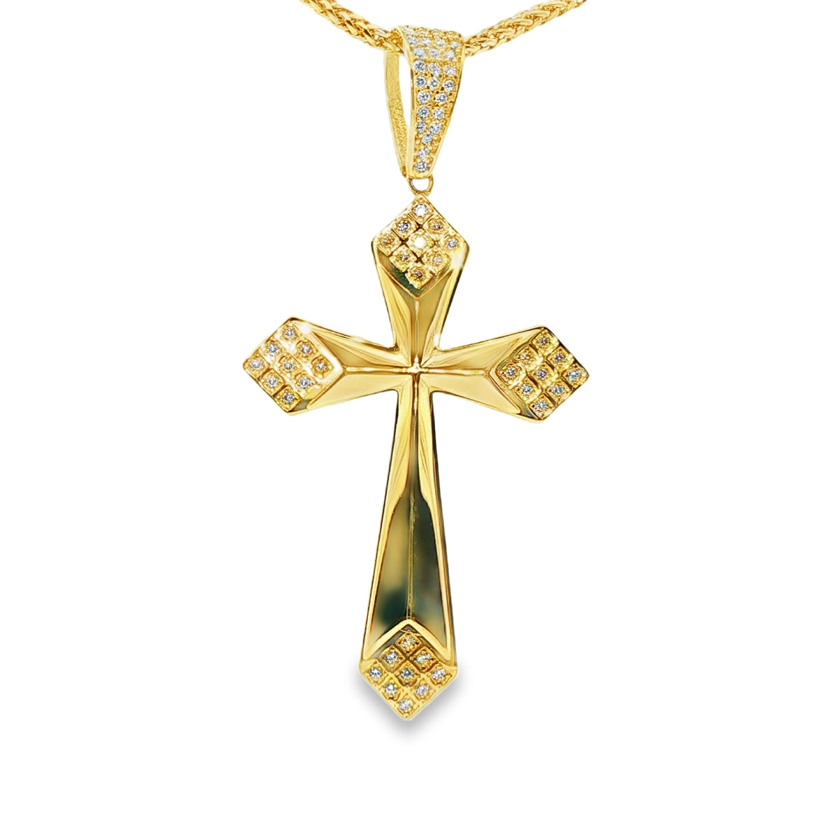 DIJE DE CRUZ EN ORO DE 14K