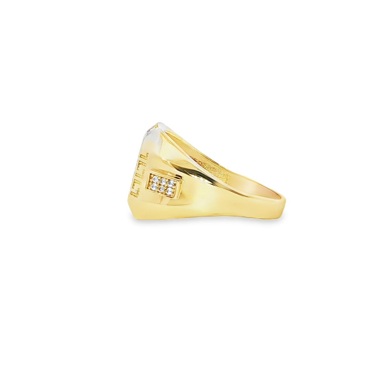 ANILLO DE CABALLERO EN ORO DE 14K