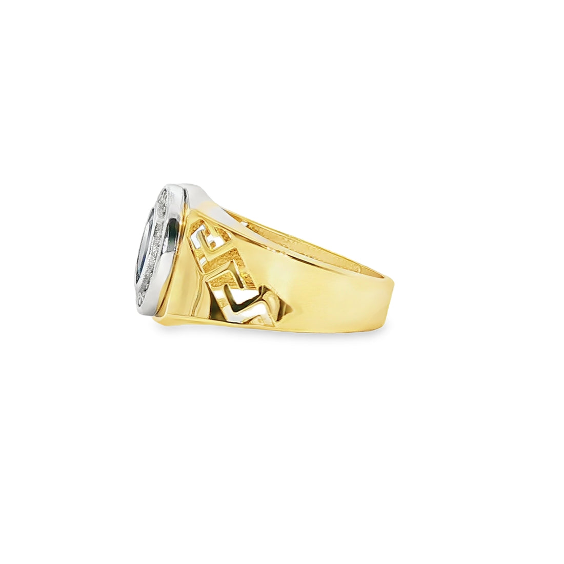 ANILLO DE CABALLERO EN ORO DE 14K