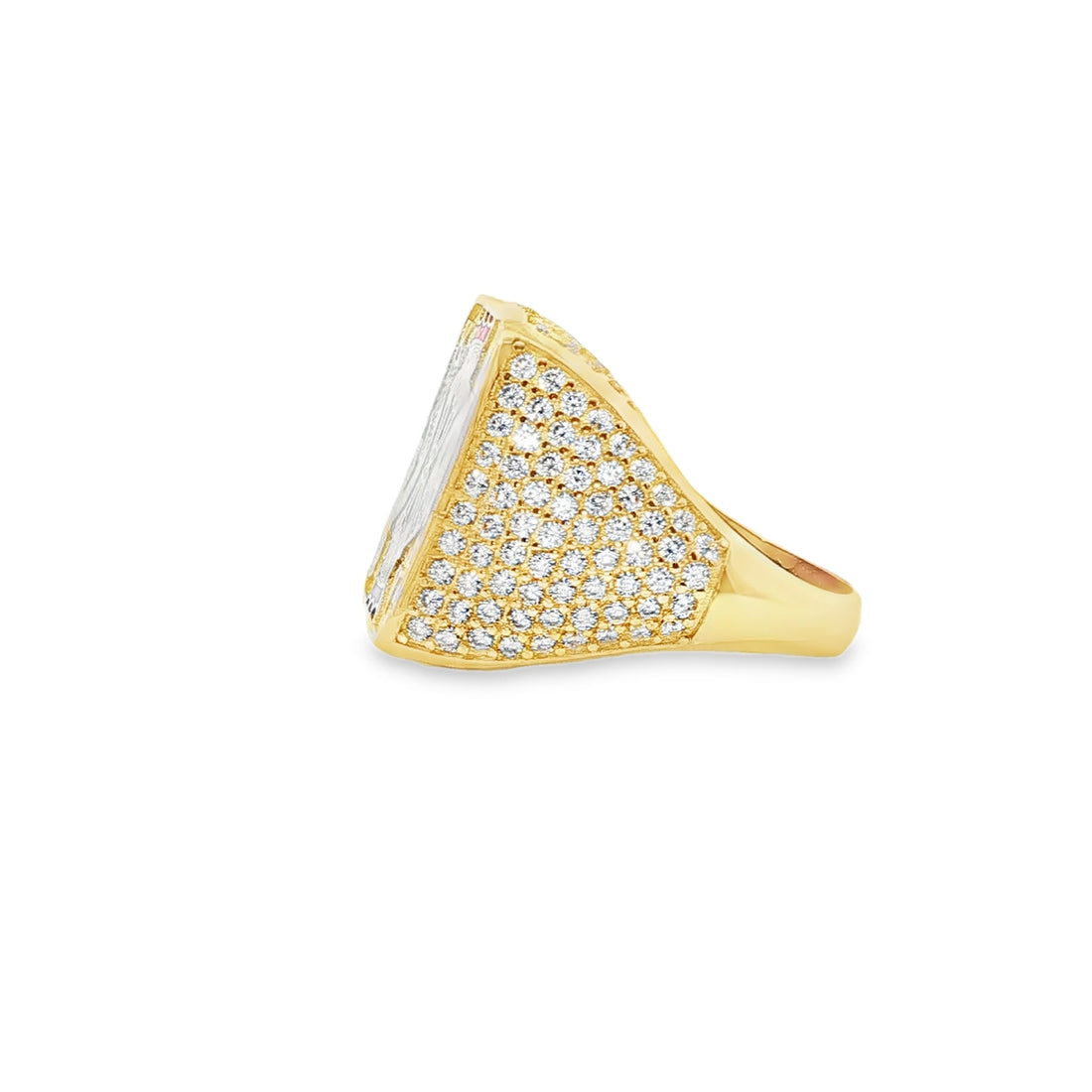 ANILLO DE CABALLERO EN ORO DE 14K