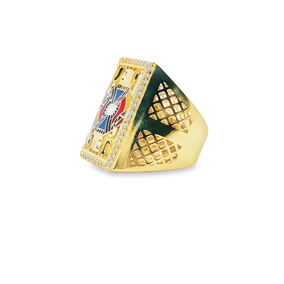 ANILLO DE CABALLERO EN ORO DE 14K