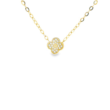 Gargantilla de Trébol en Oro 14K