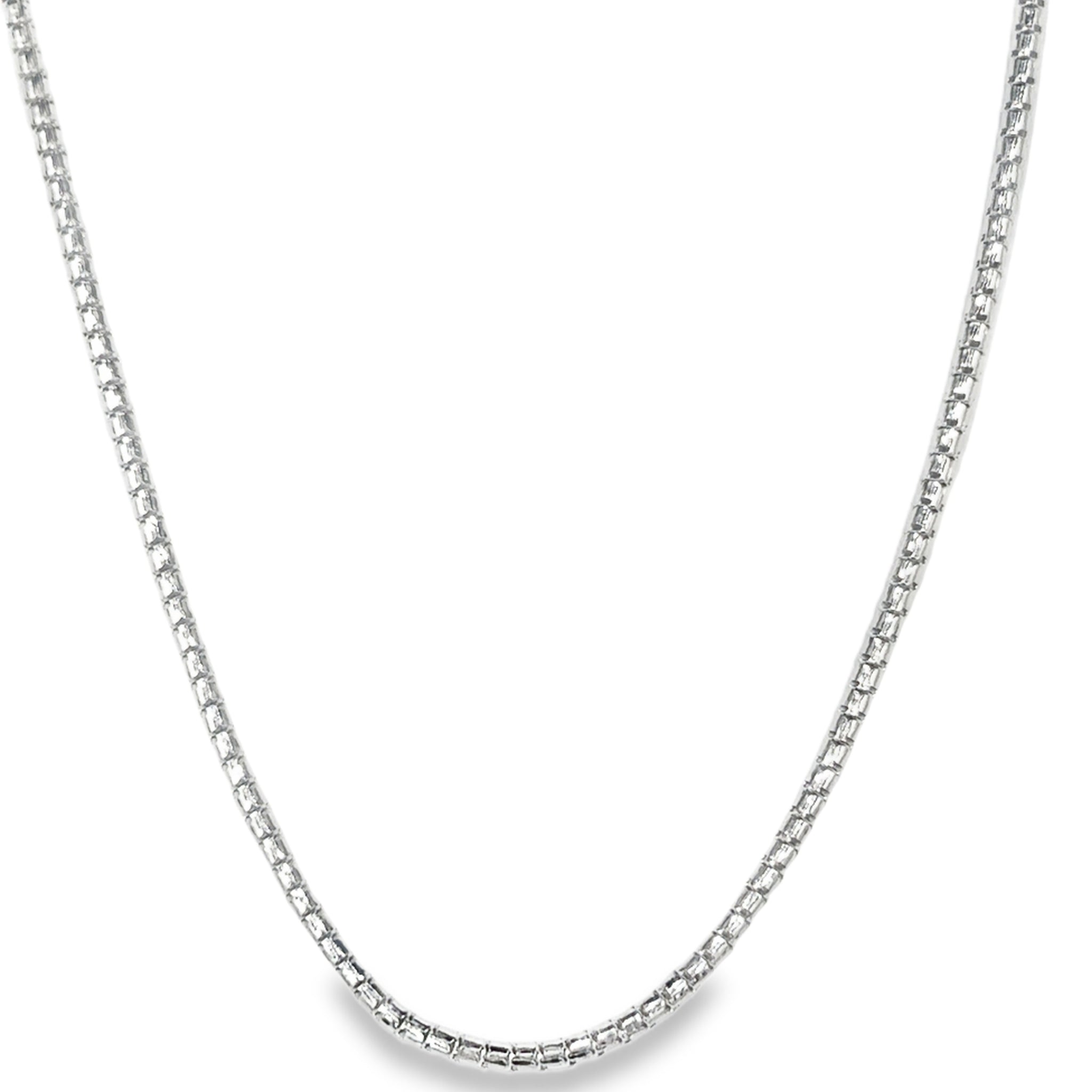 CADENA ESPECIAL EN ORO BLANCO 14K