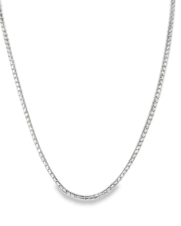 CADENA ESPECIAL EN ORO BLANCO 14K