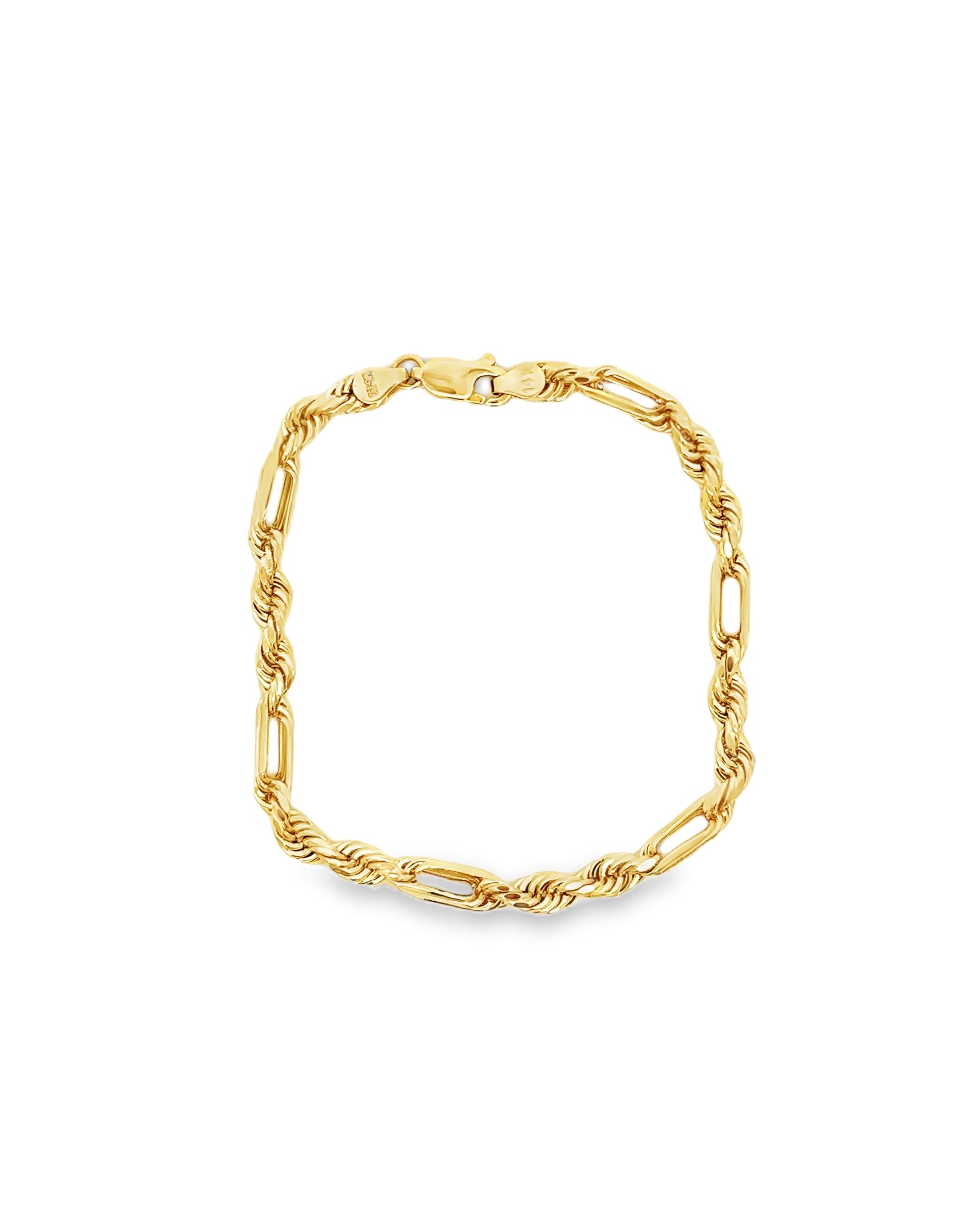 PULSERA FIGARO DE ORO 14K