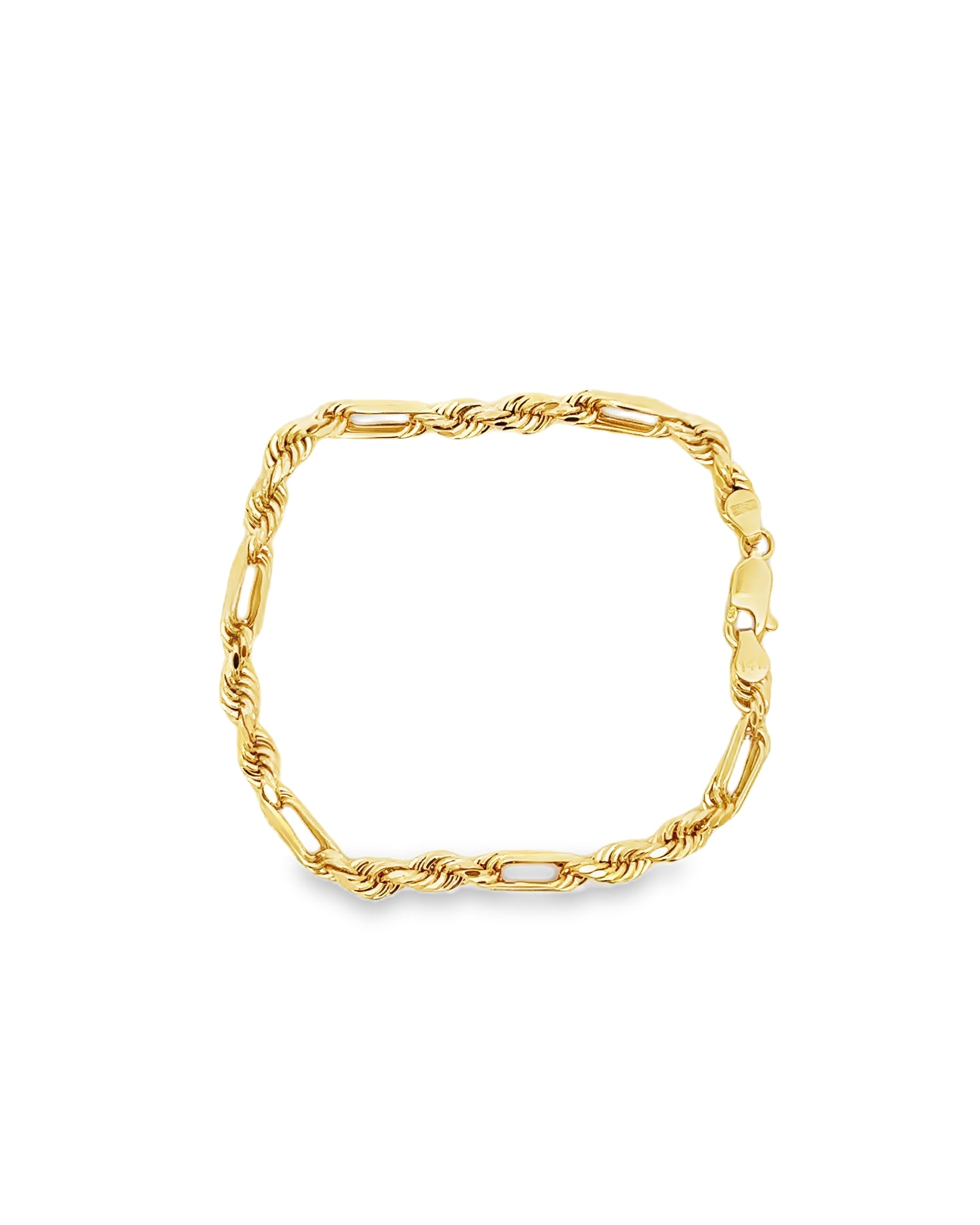 PULSERA FIGARO DE ORO 14K