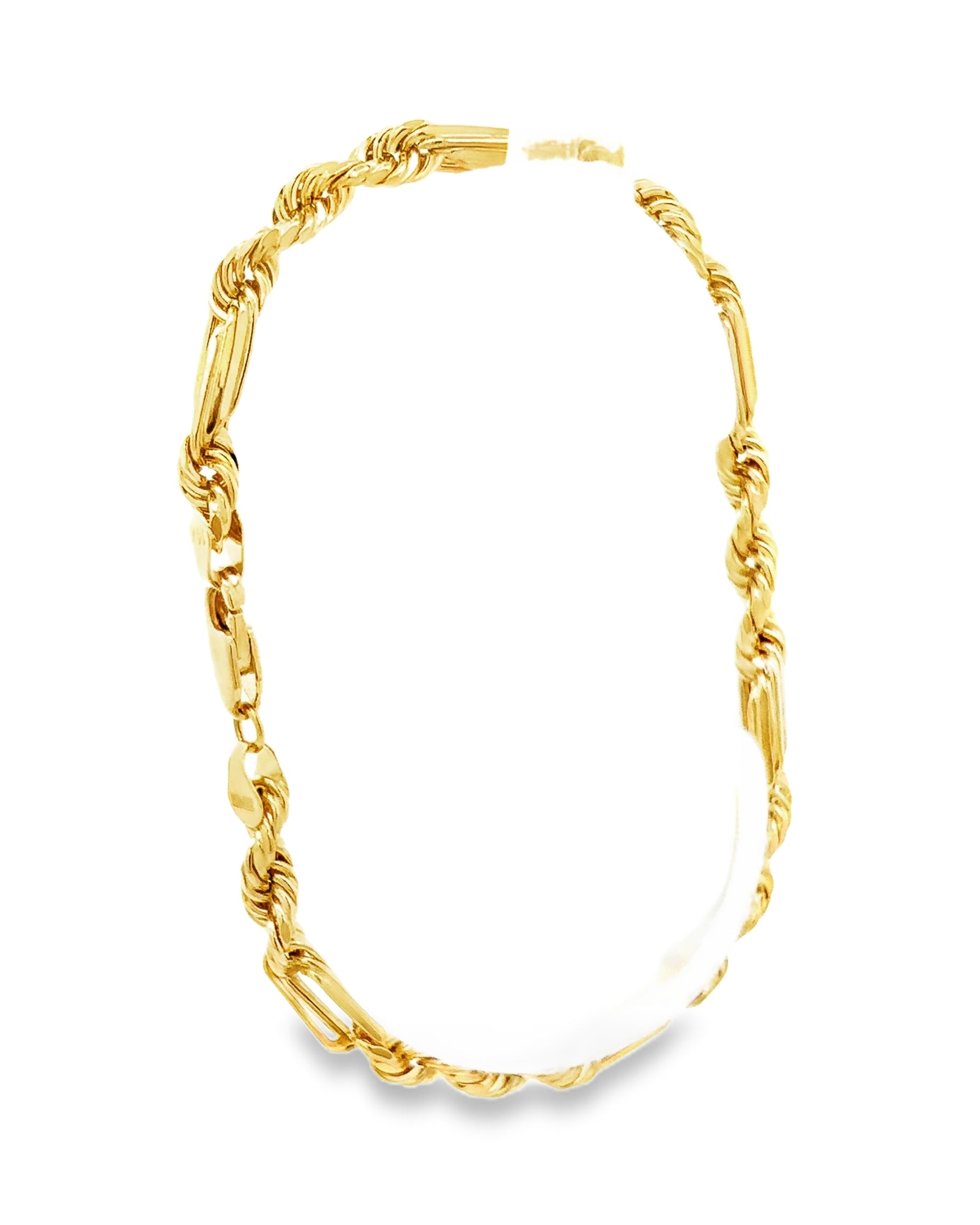 PULSERA FIGARO DE ORO 14K
