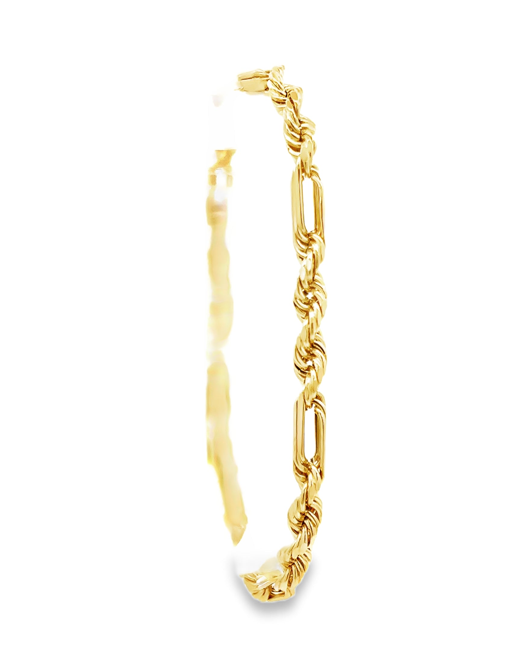 PULSERA FIGARO DE ORO 14K