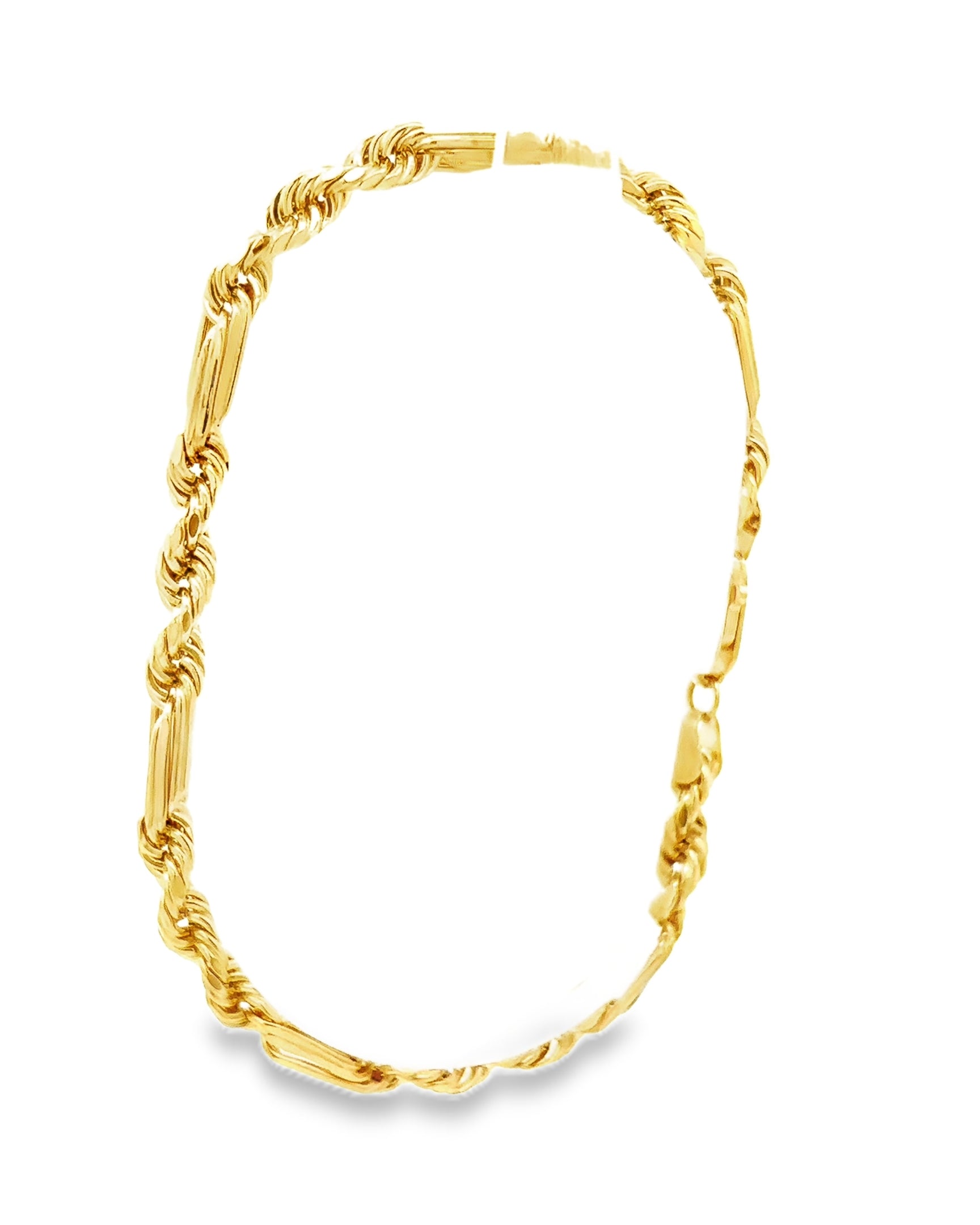 PULSERA FIGARO DE ORO 14K