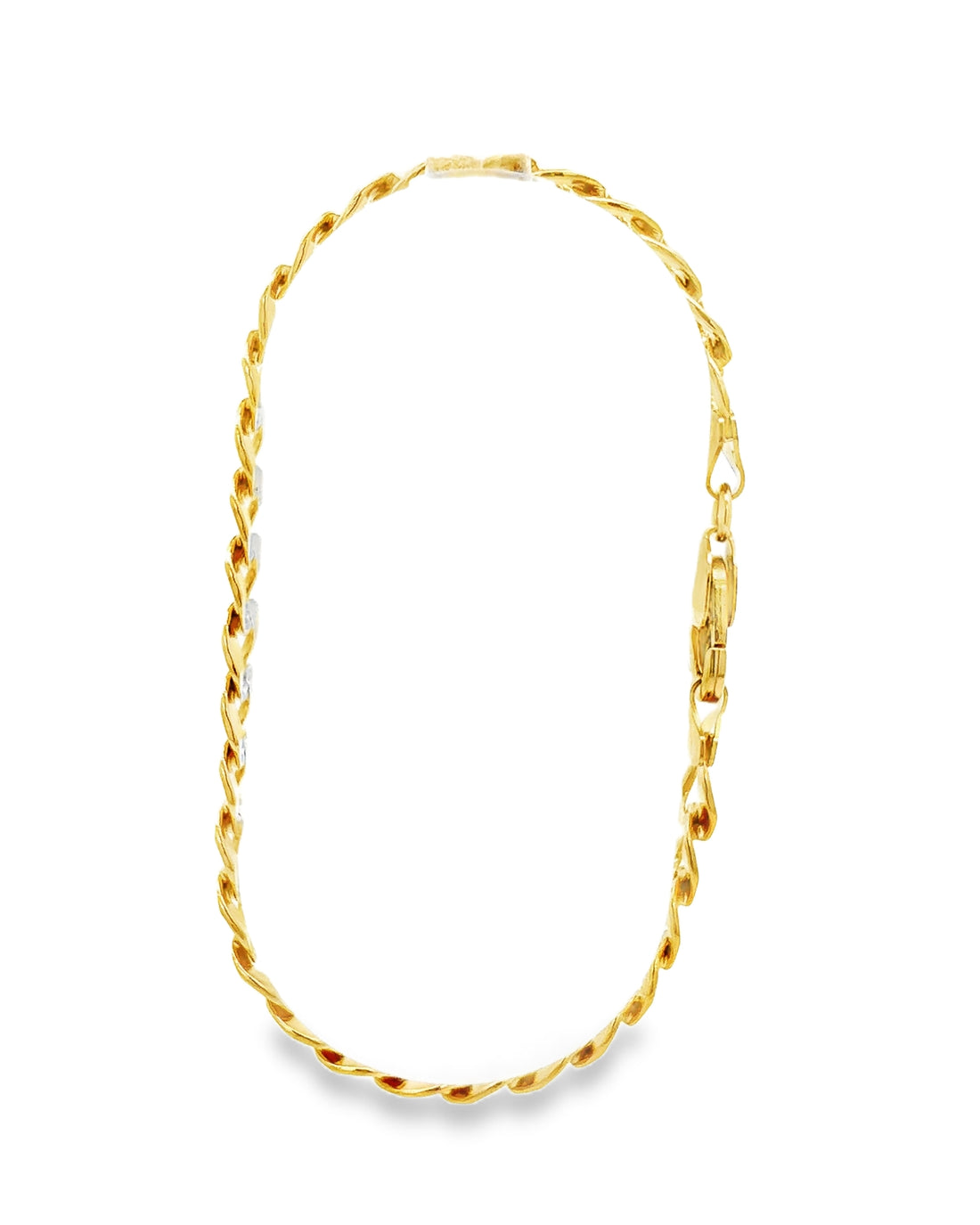 PULSERA BARBADA DE ORO 14K