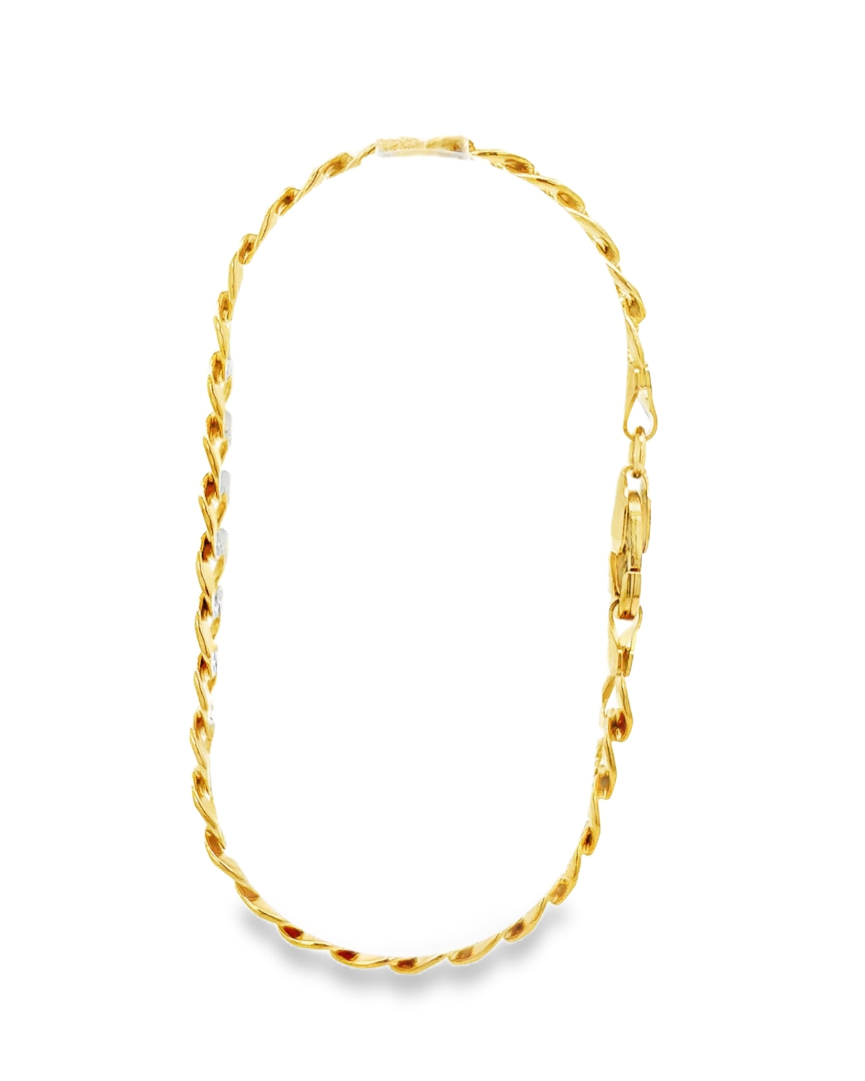 PULSERA BARBADA DE ORO 14K