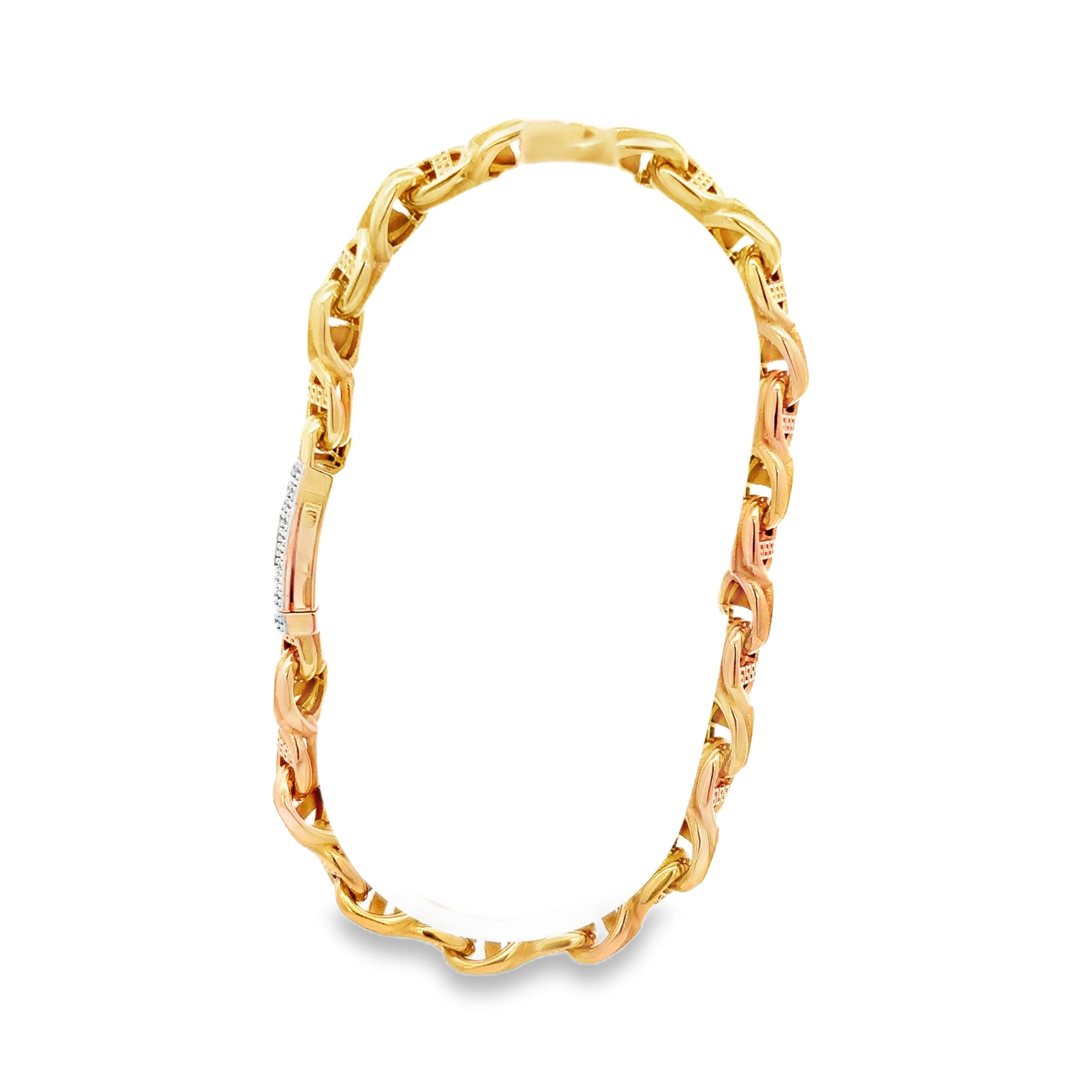 PULSERA DE ORO 14K CON BROCHE