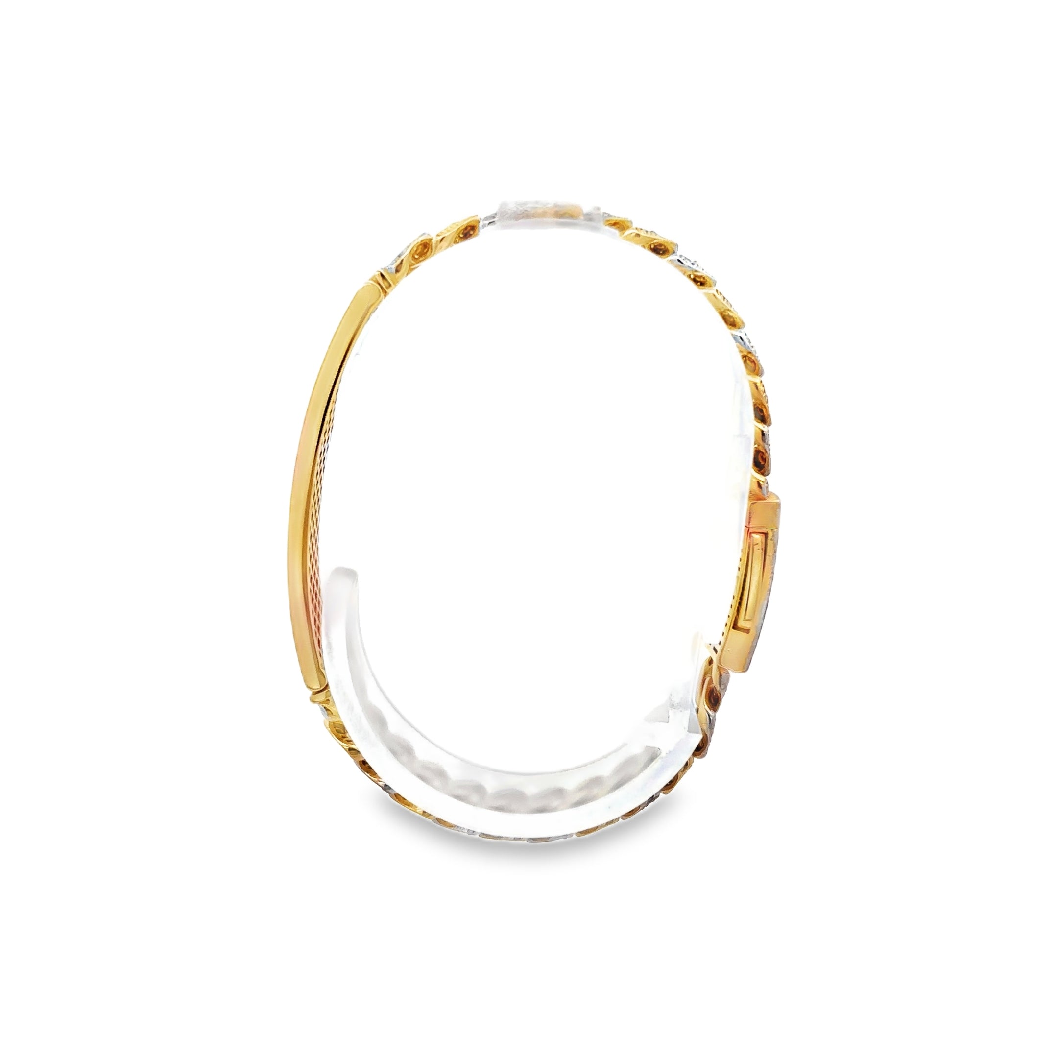 ESCLAVA CON BROCHE EN ORO DE 14K