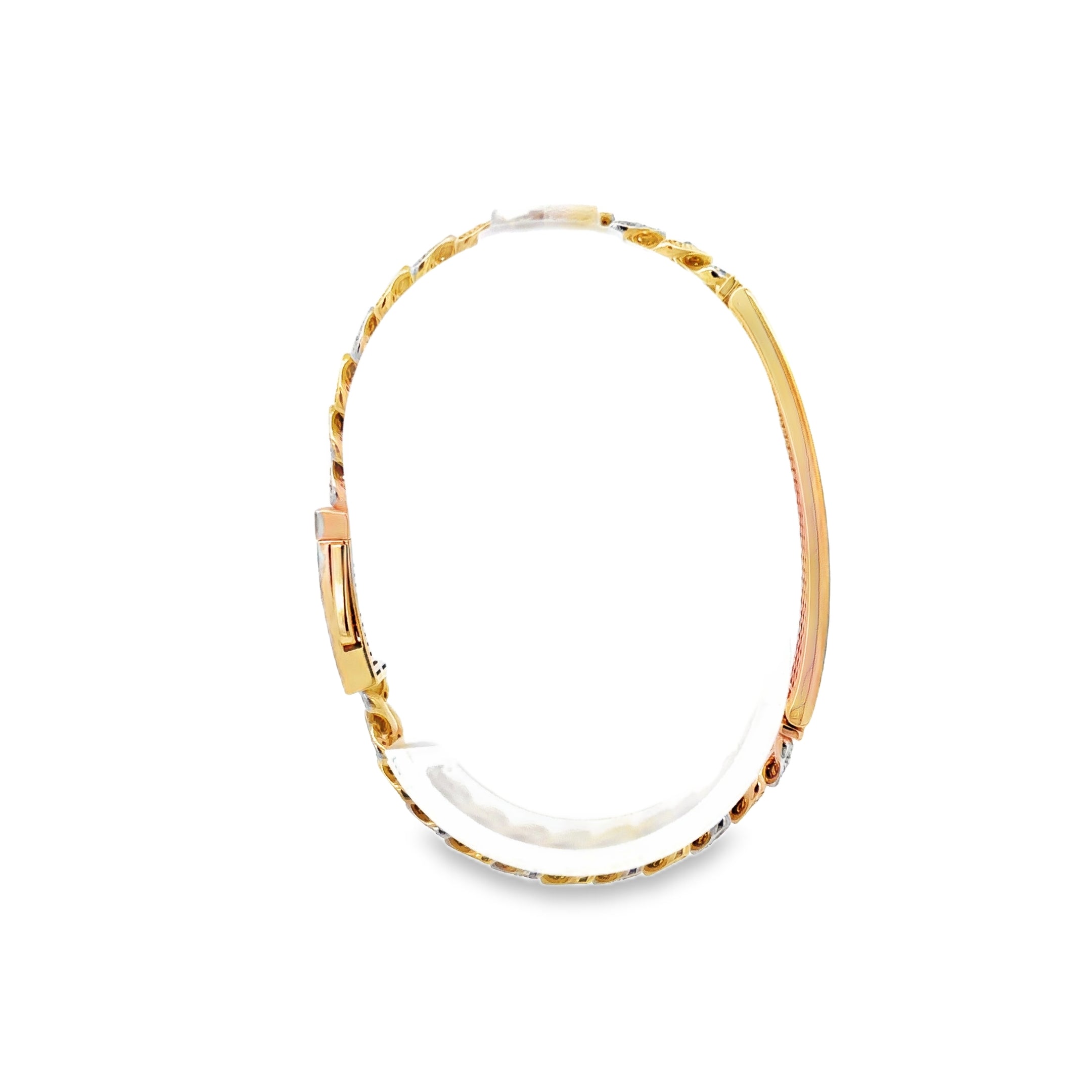 ESCLAVA CON BROCHE EN ORO DE 14K