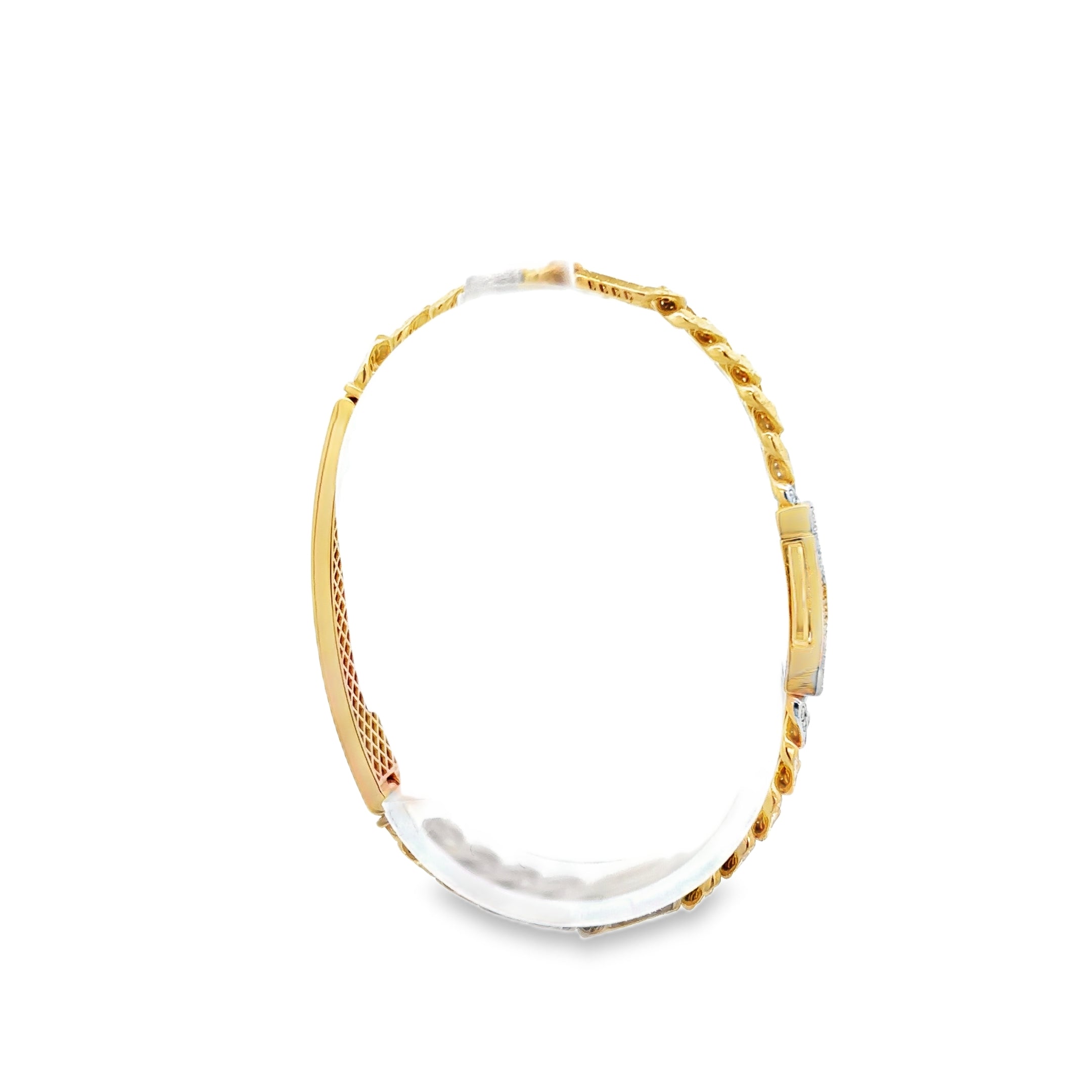 ESCLAVA CON BROCHE EN ORO DE 14K