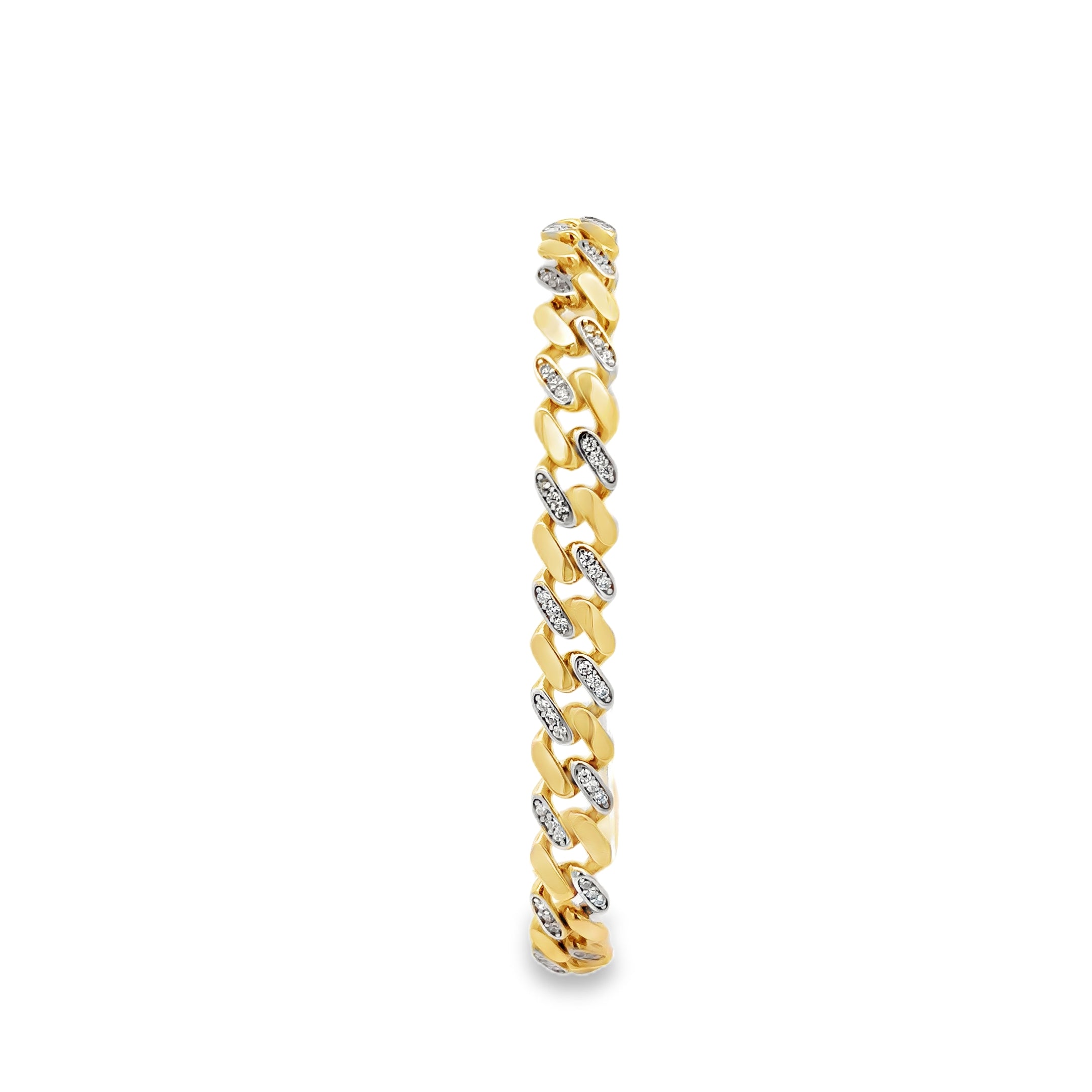 PULSERA DE ORO 14K CON BROCHE