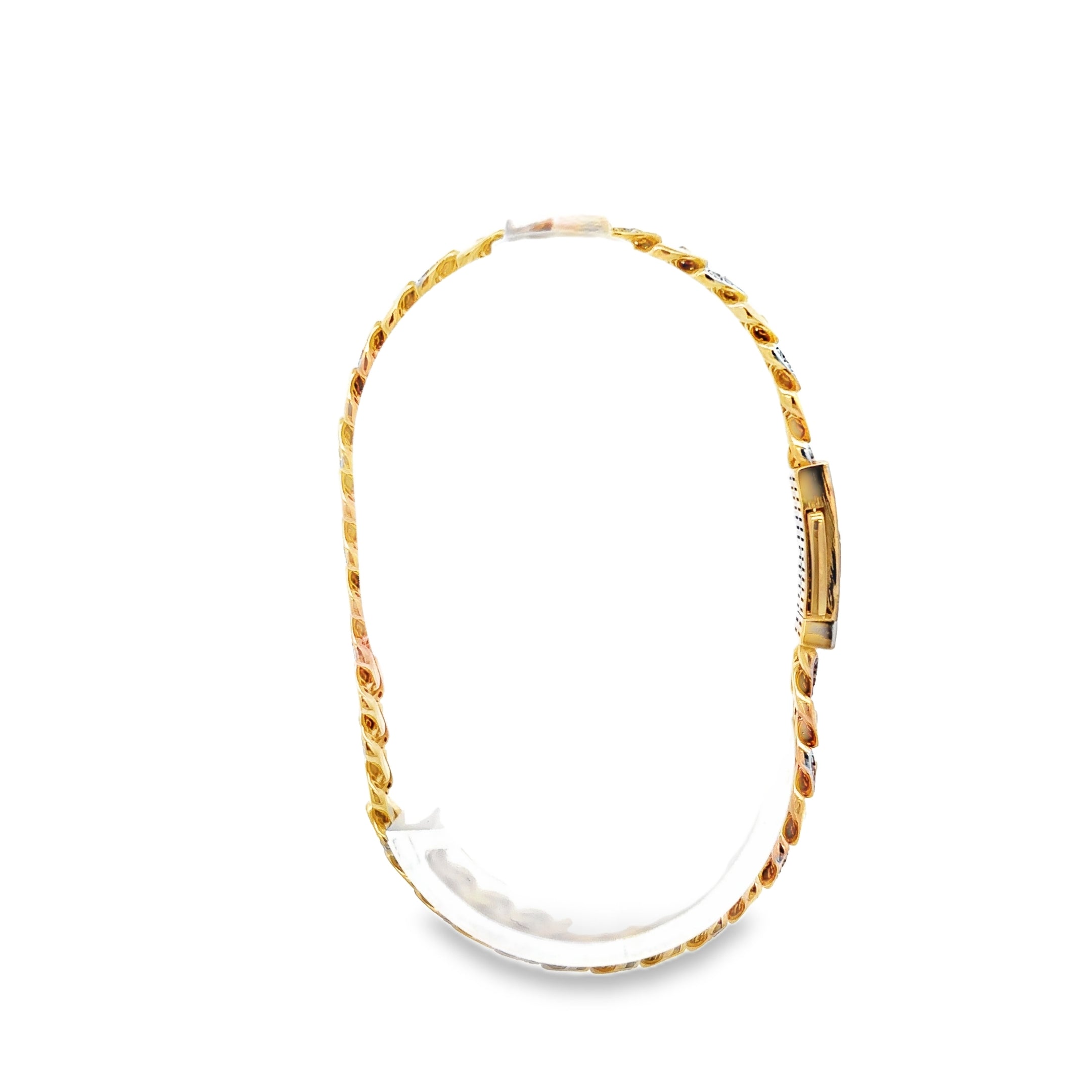 PULSERA DE ORO 14K CON BROCHE